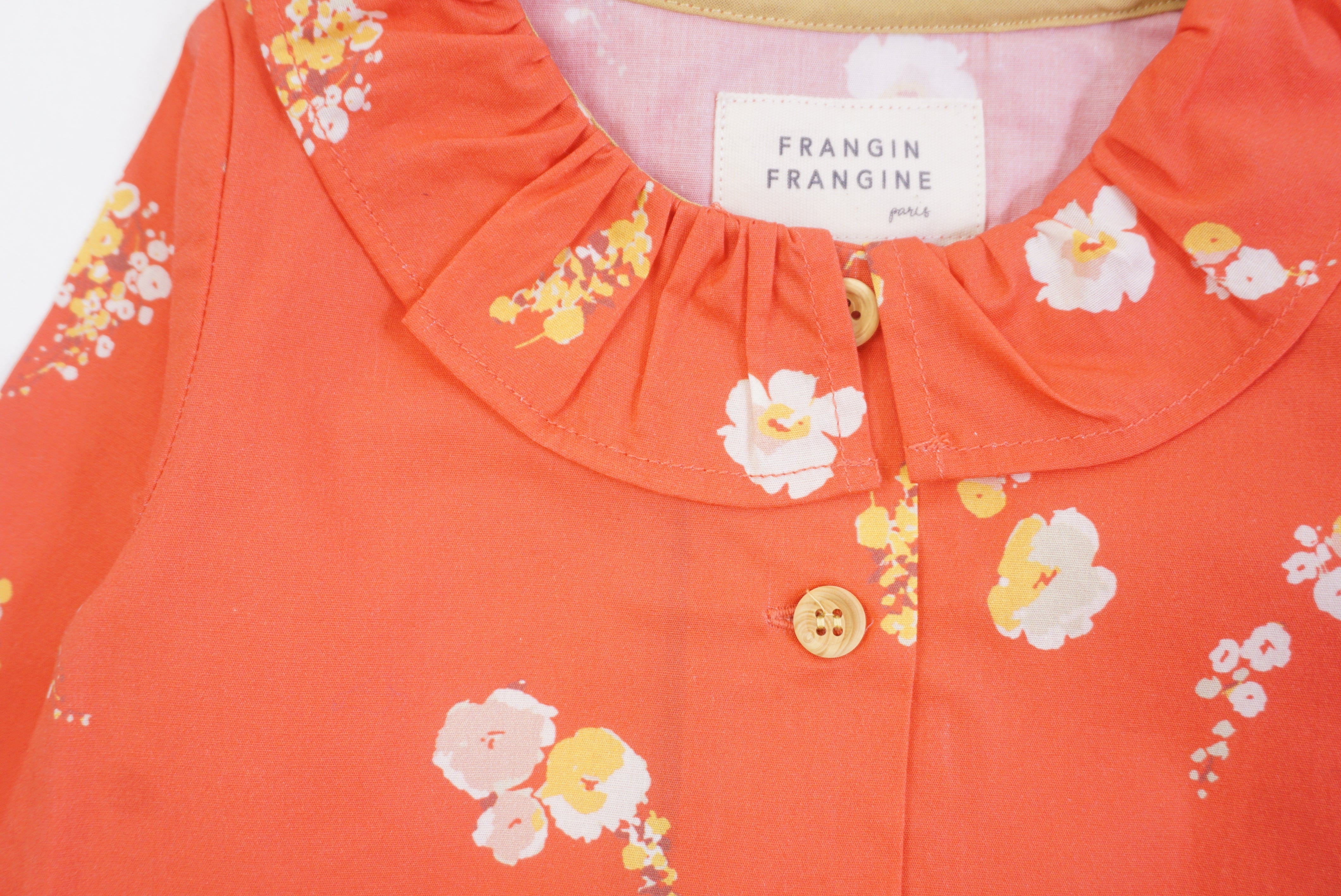 Chemise Orange - 6/12 mois