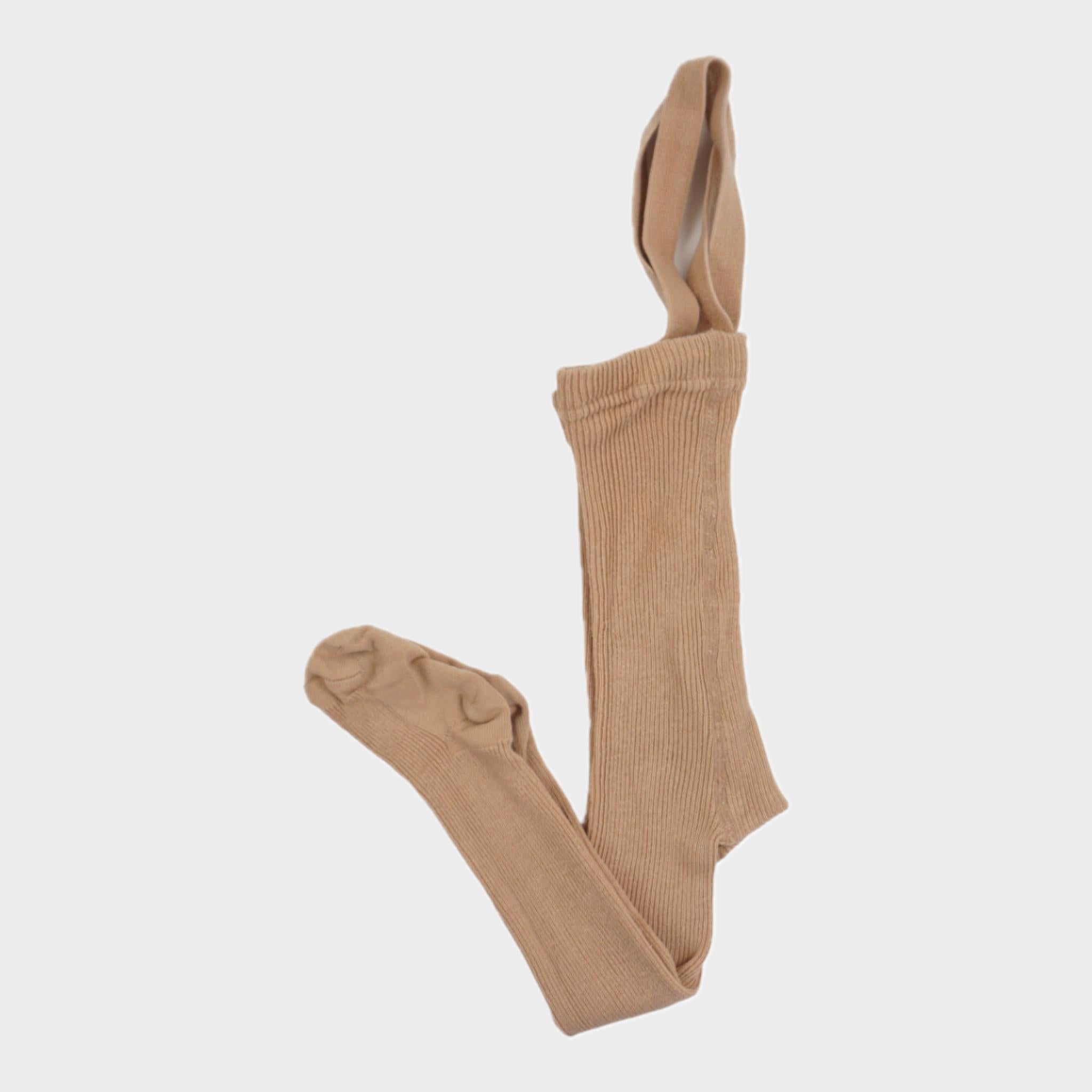 Collants à bretelles Abricot - 6/12 mois