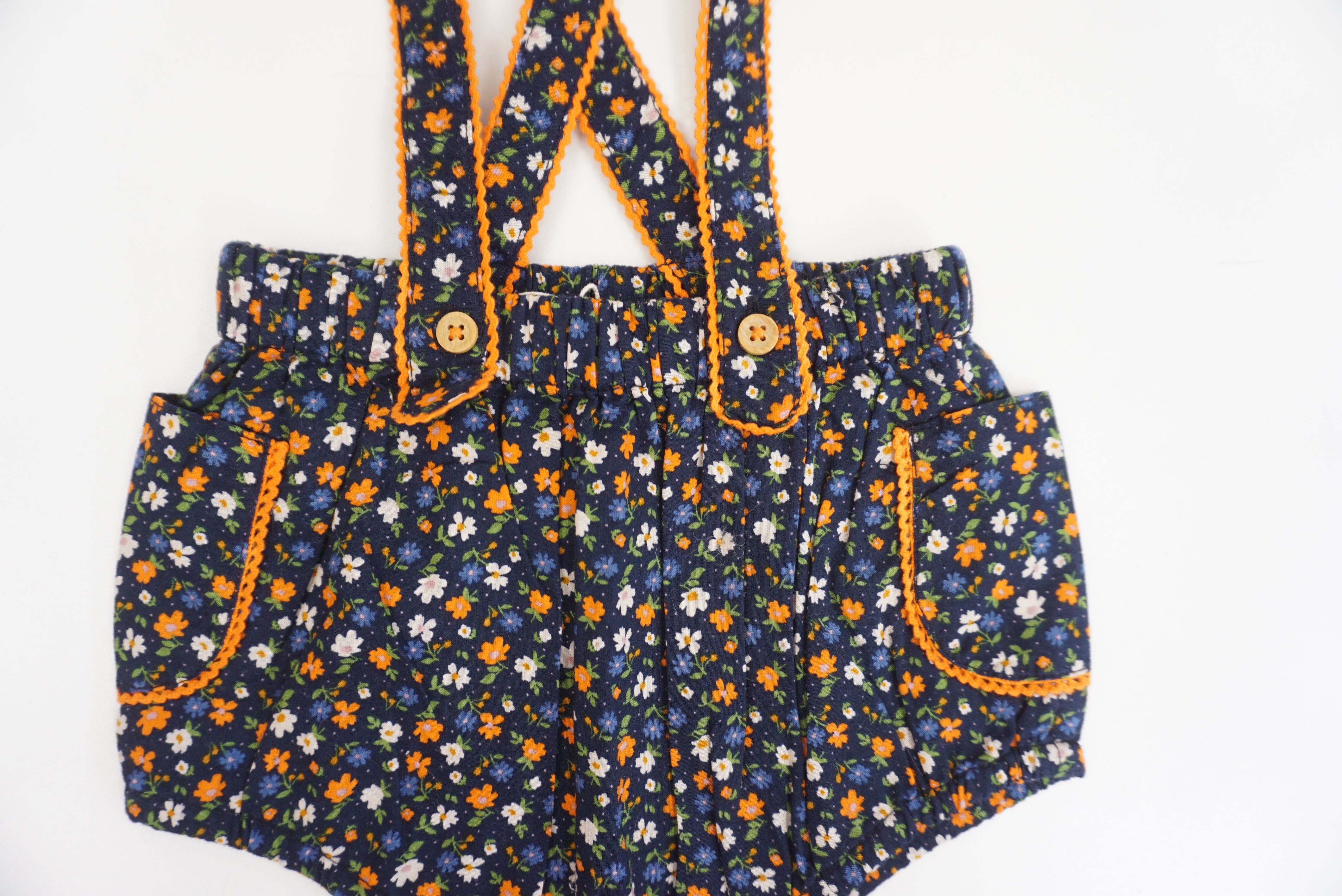 Bloomer à bretelles Bleu - 6 mois