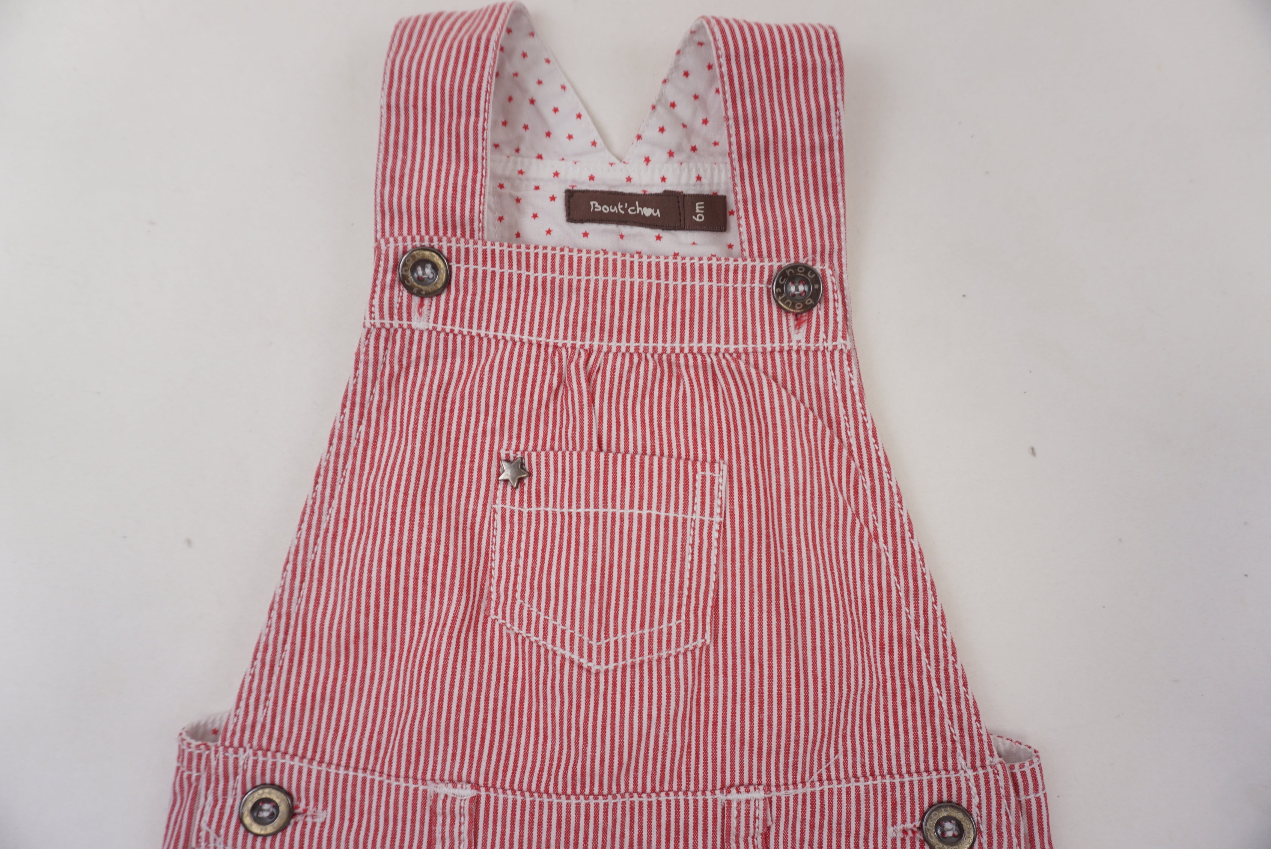 Salopette Rouge - 6 mois