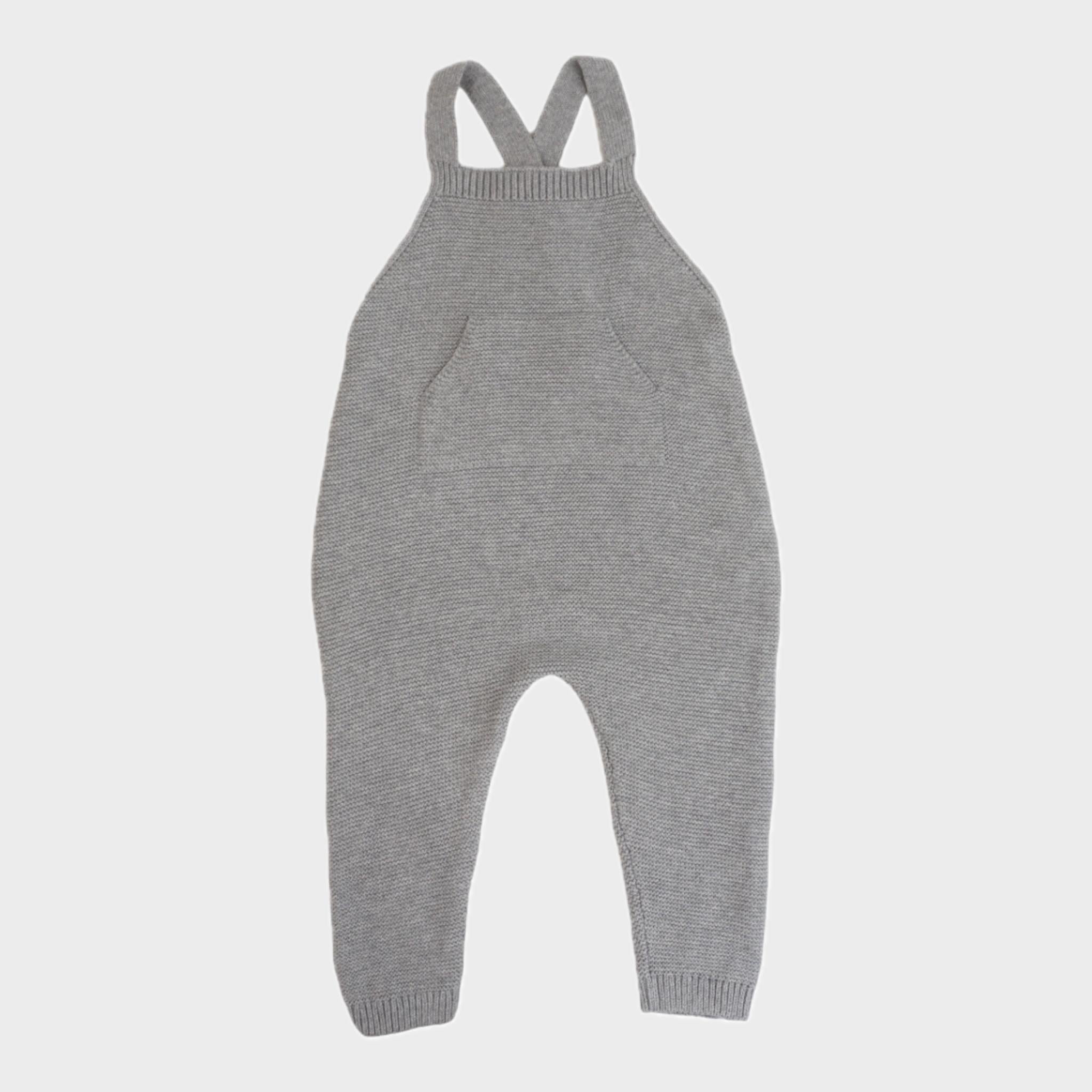 Salopette Gris - 9/12 mois