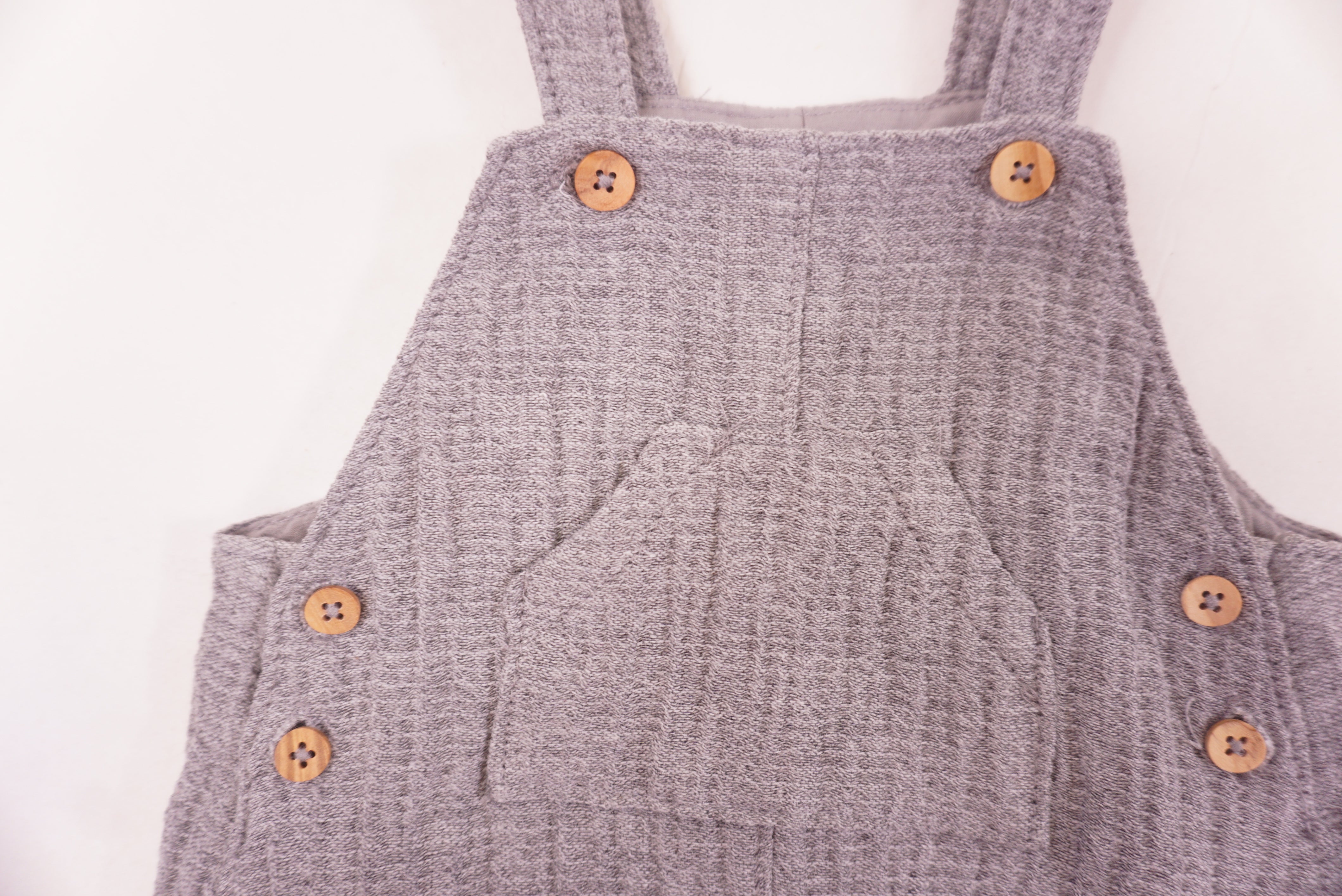 Salopette Gris - 3/6 mois