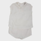 Combishort Blanc - 3 mois
