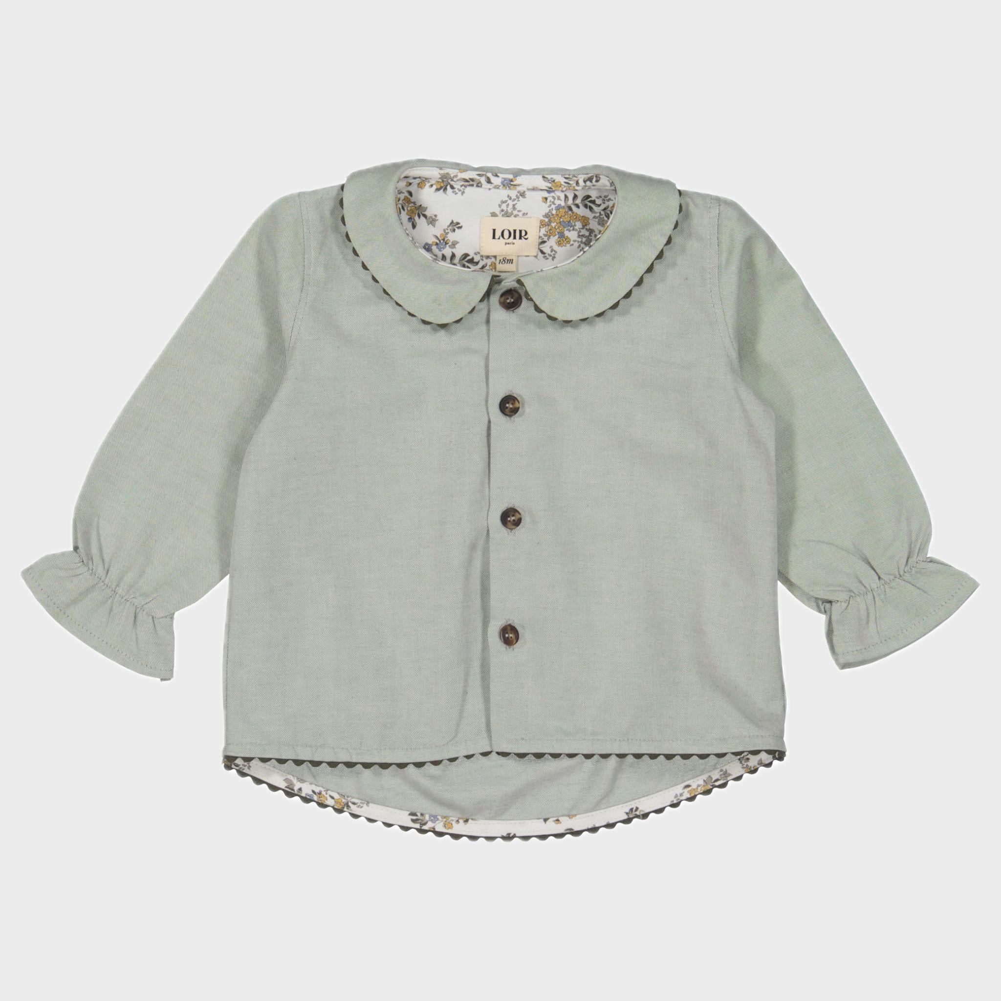 Blouse Vert - 6 mois (neuf)