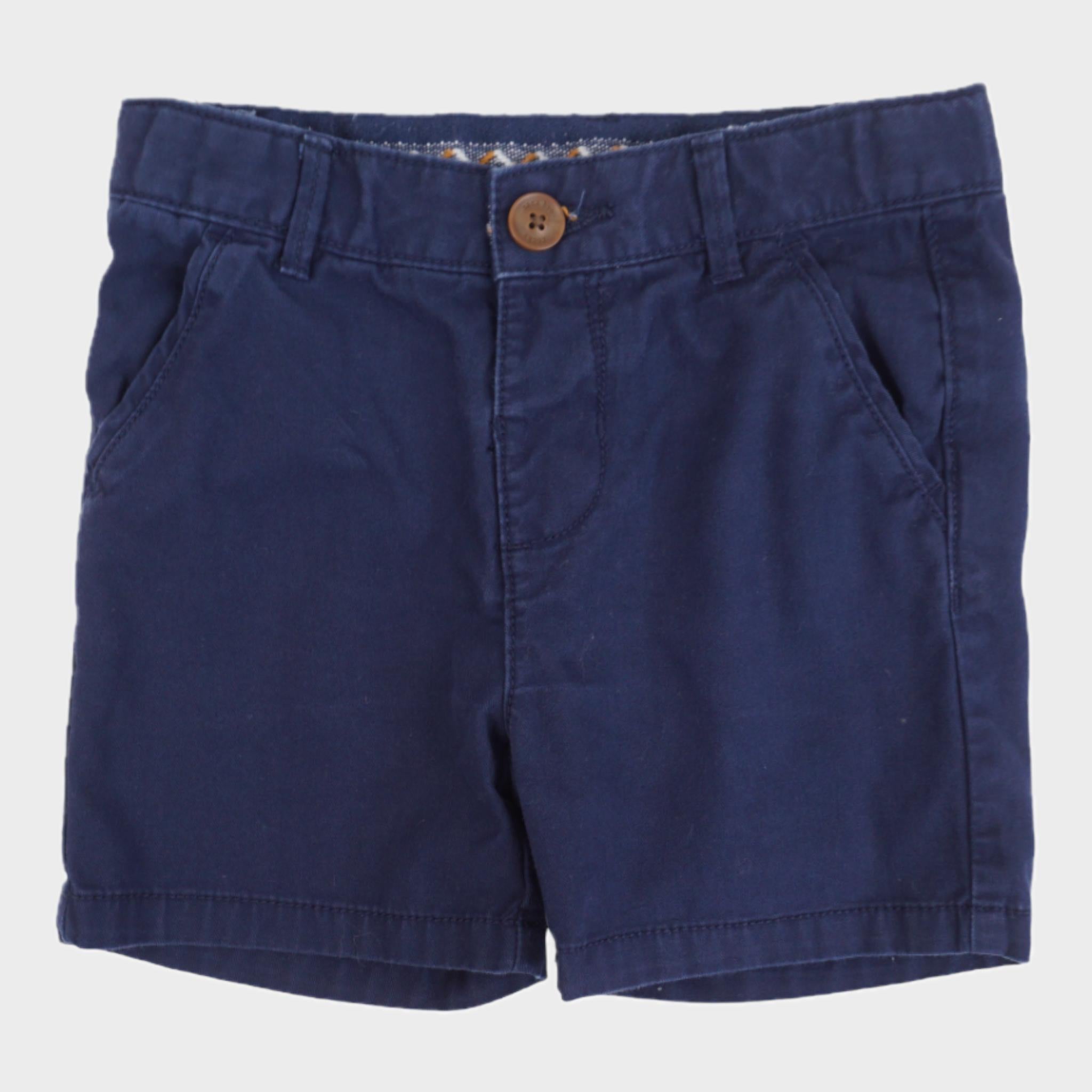 Short Bleu - 6/9 mois