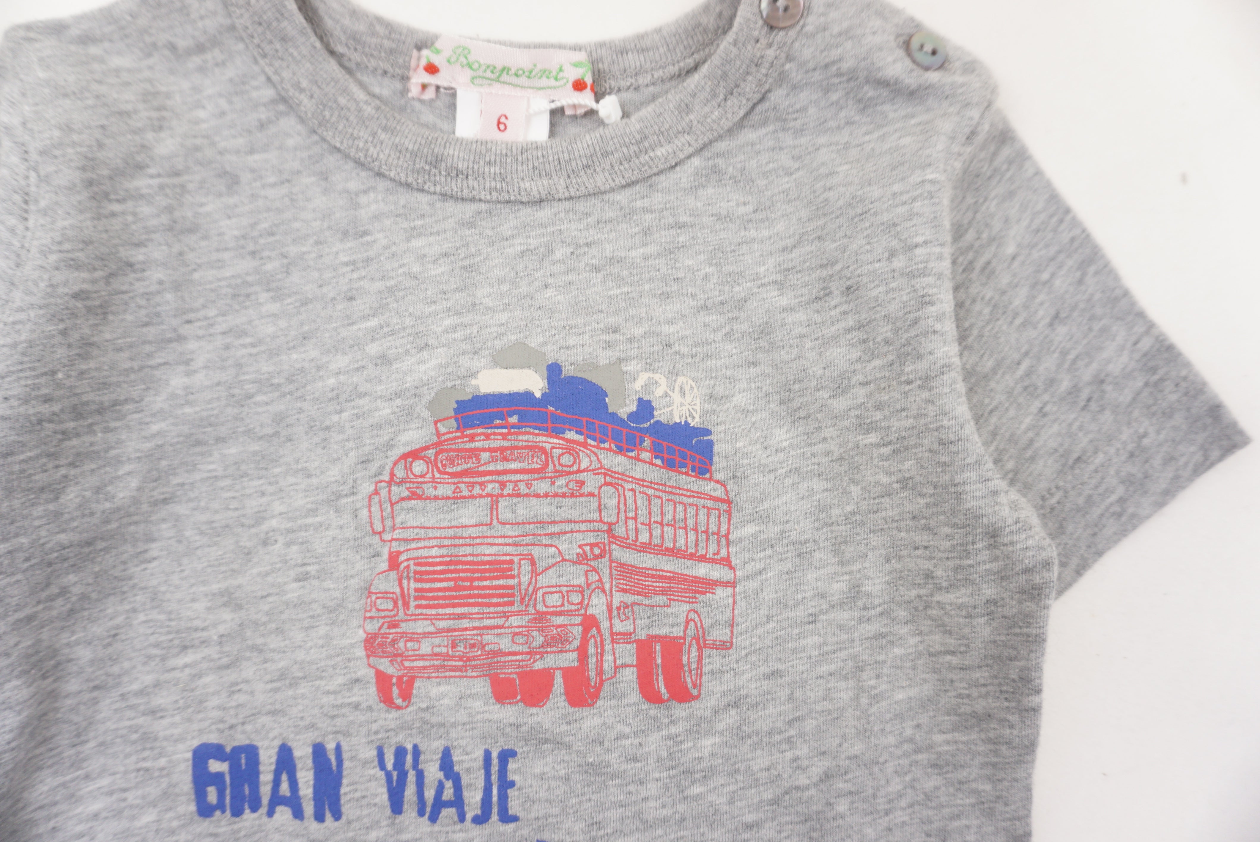 T-shirt Gris - 6 mois