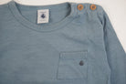 T-shirt Bleu Gris - 6 mois