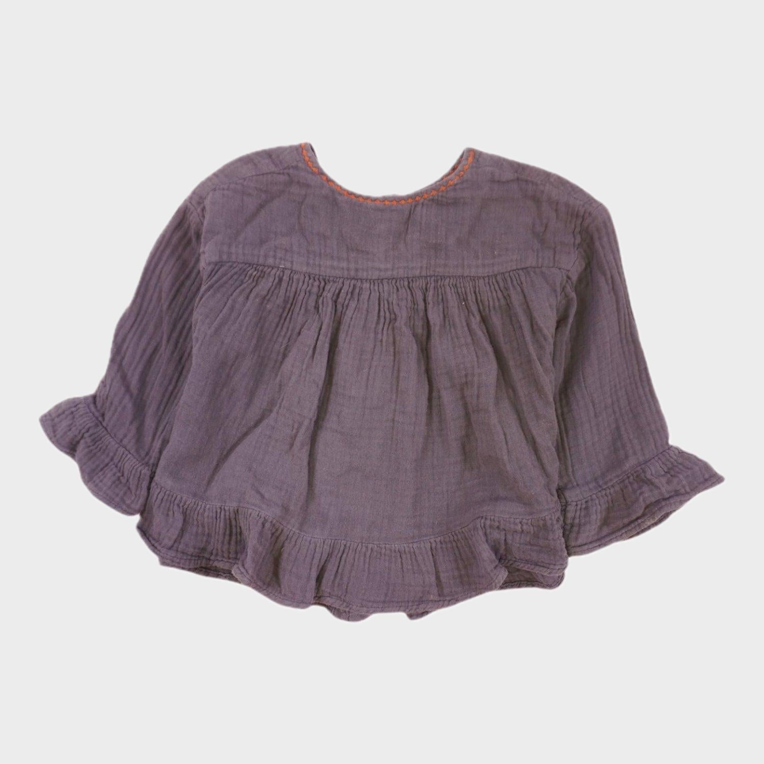 Blouse Gris - 12/18 mois