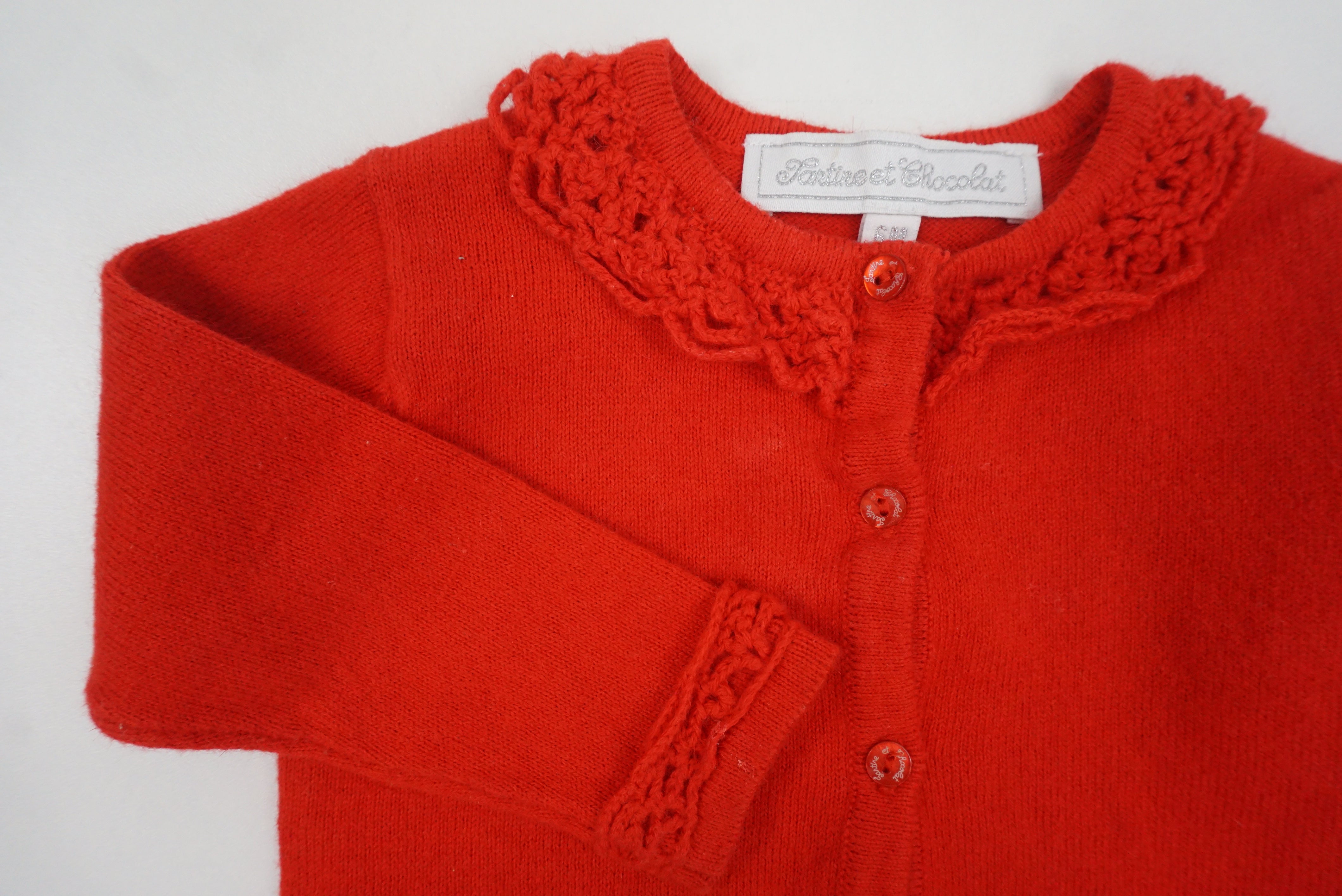 Gilet Rouge - 6 mois