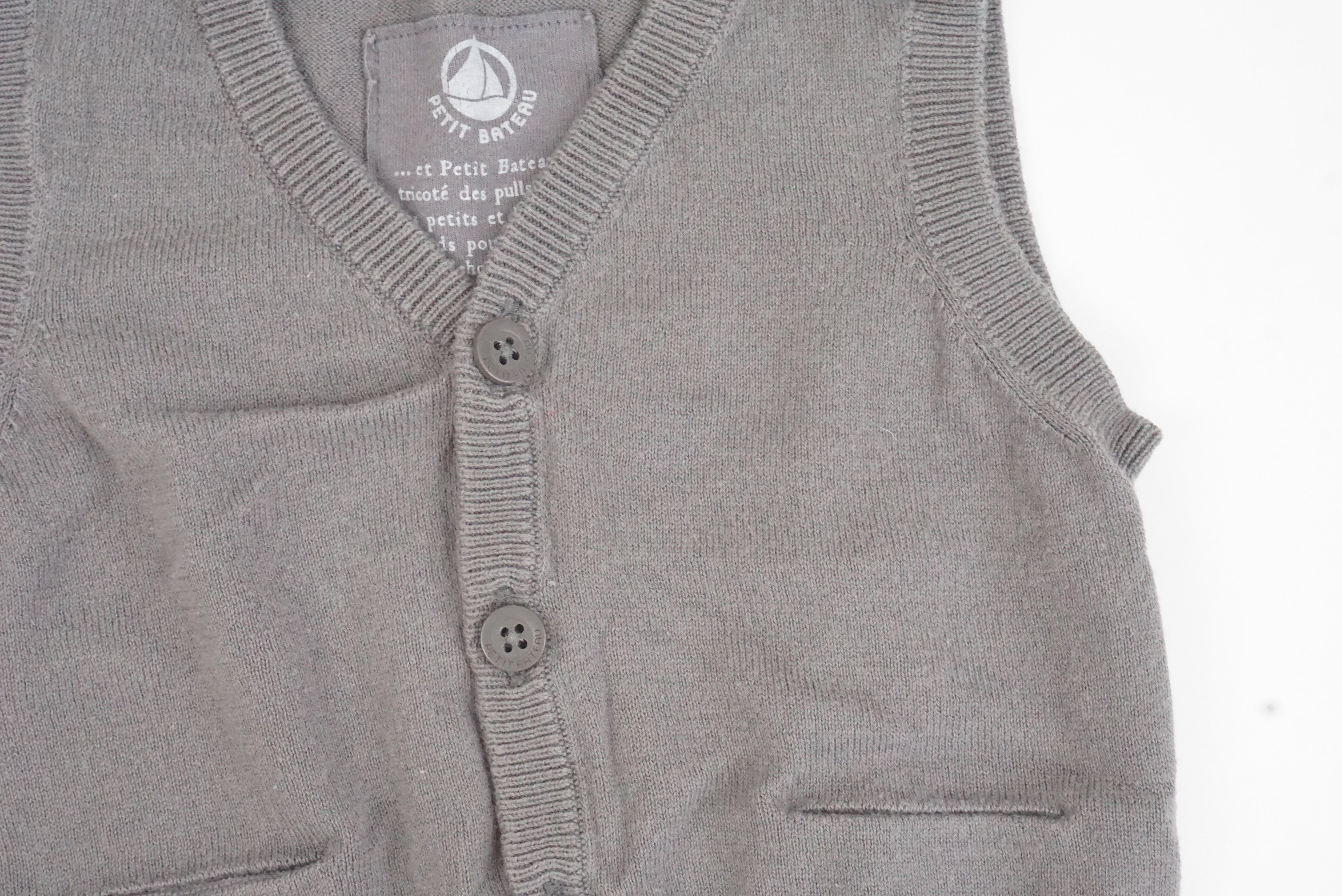 Gilet Gris - 6 mois