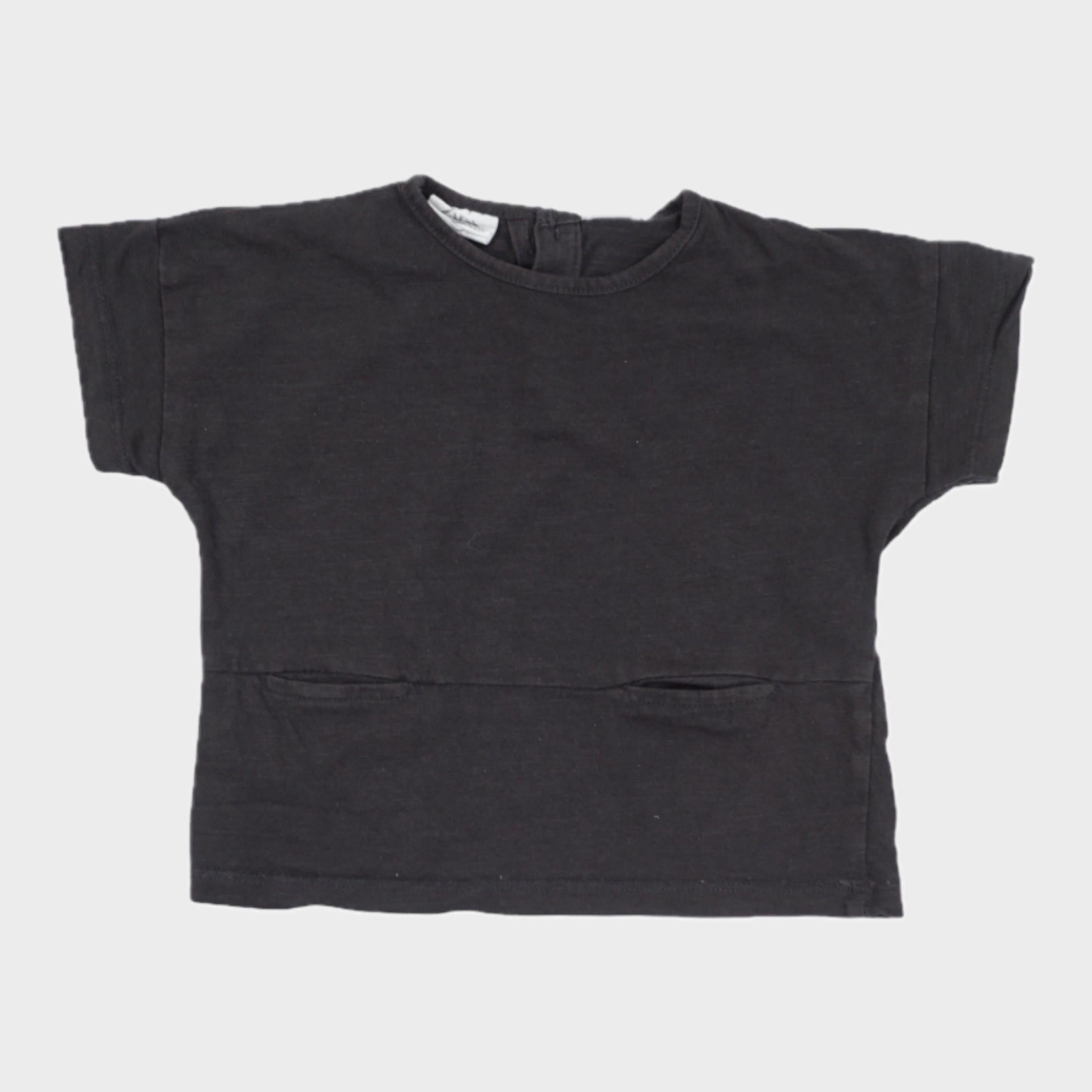 T-shirt Anthracite - 9/12 mois