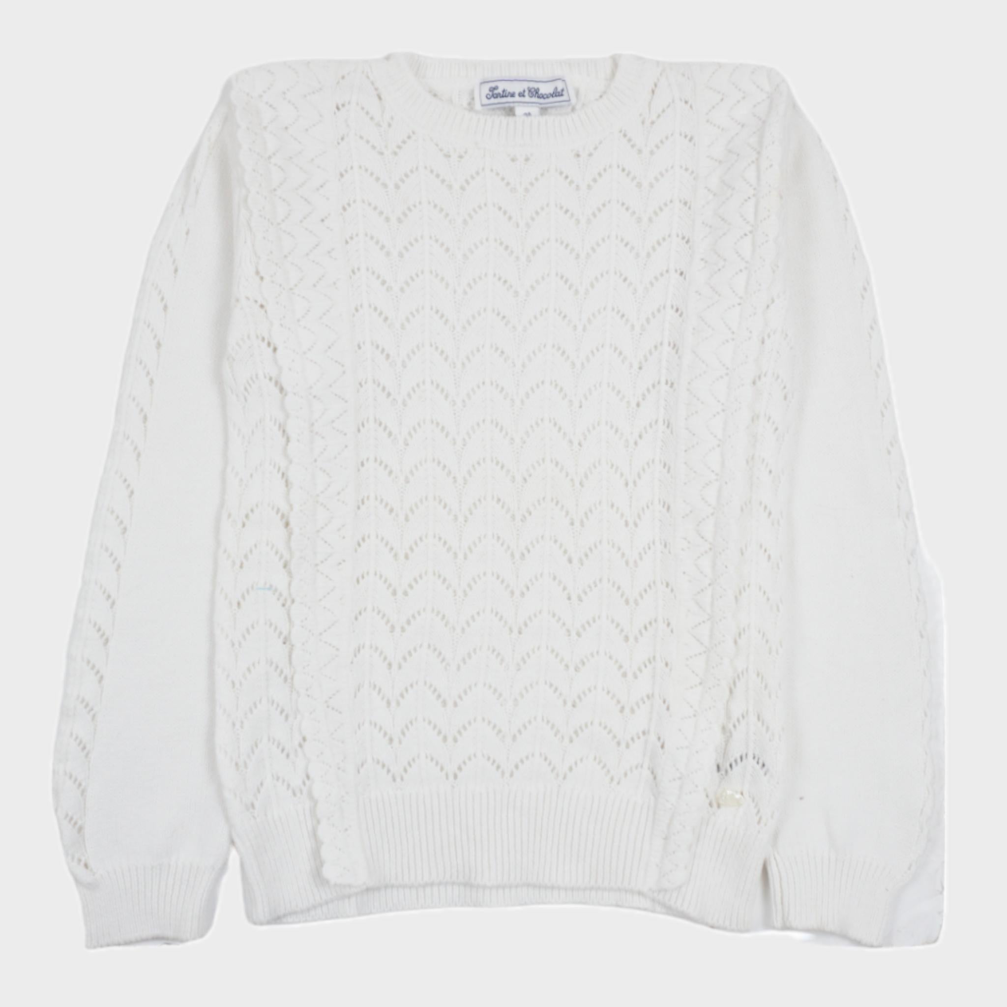 Pull Blanc - 6/8 ans