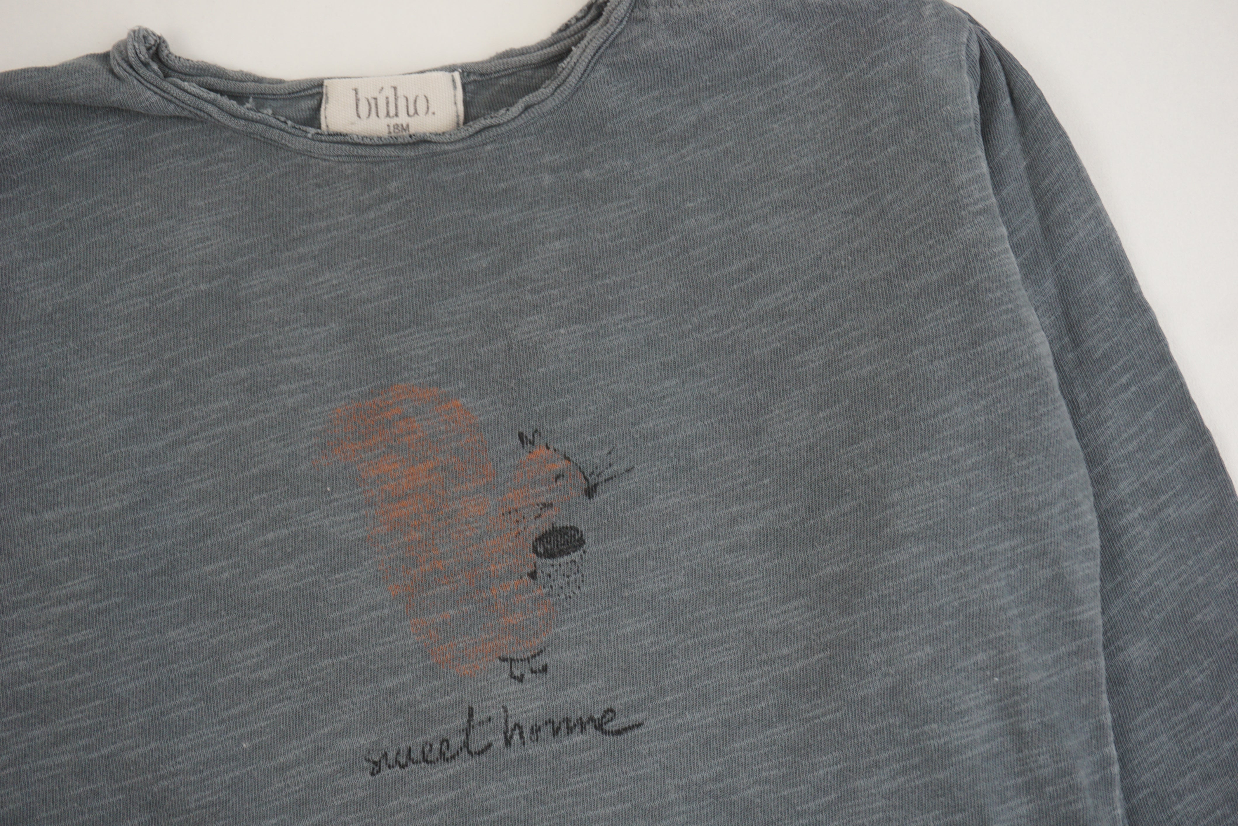 T-shirt Bleu/ Gris - 18 mois