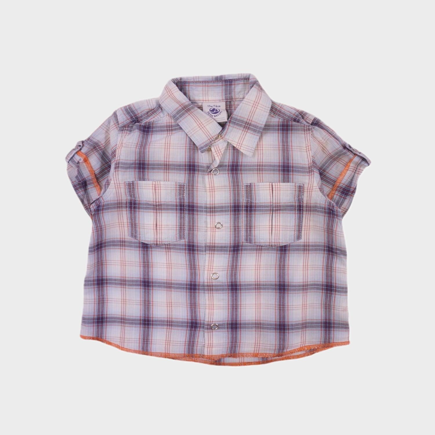 Chemise Bleu - 12 mois