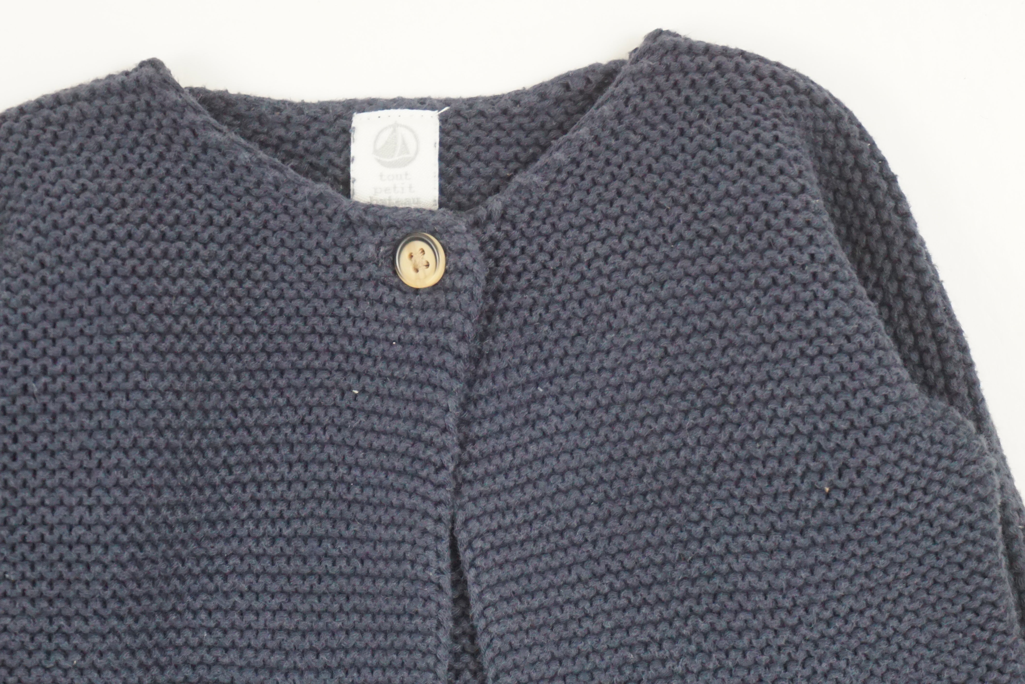 Gilet Bleu - 3 mois
