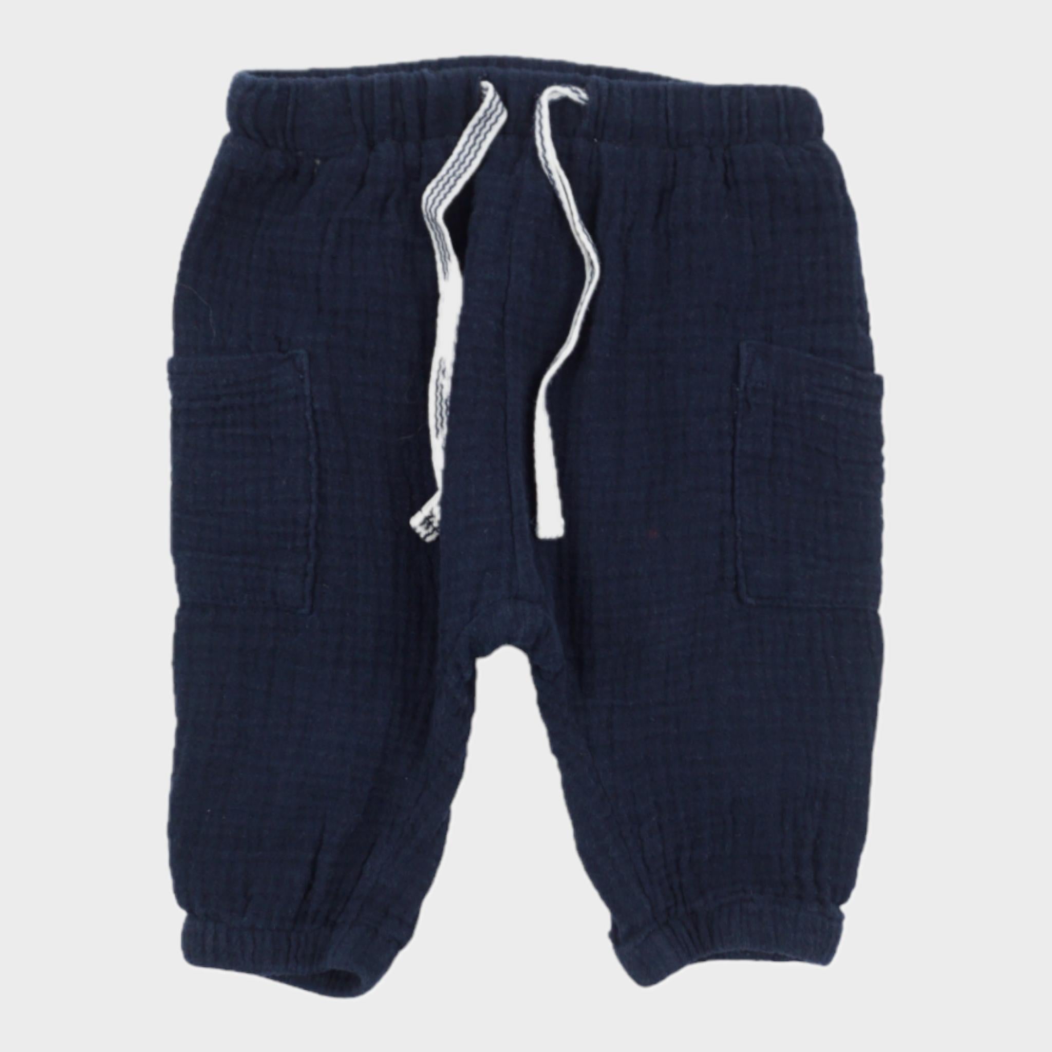 Pantalon Bleu - 4/6 mois