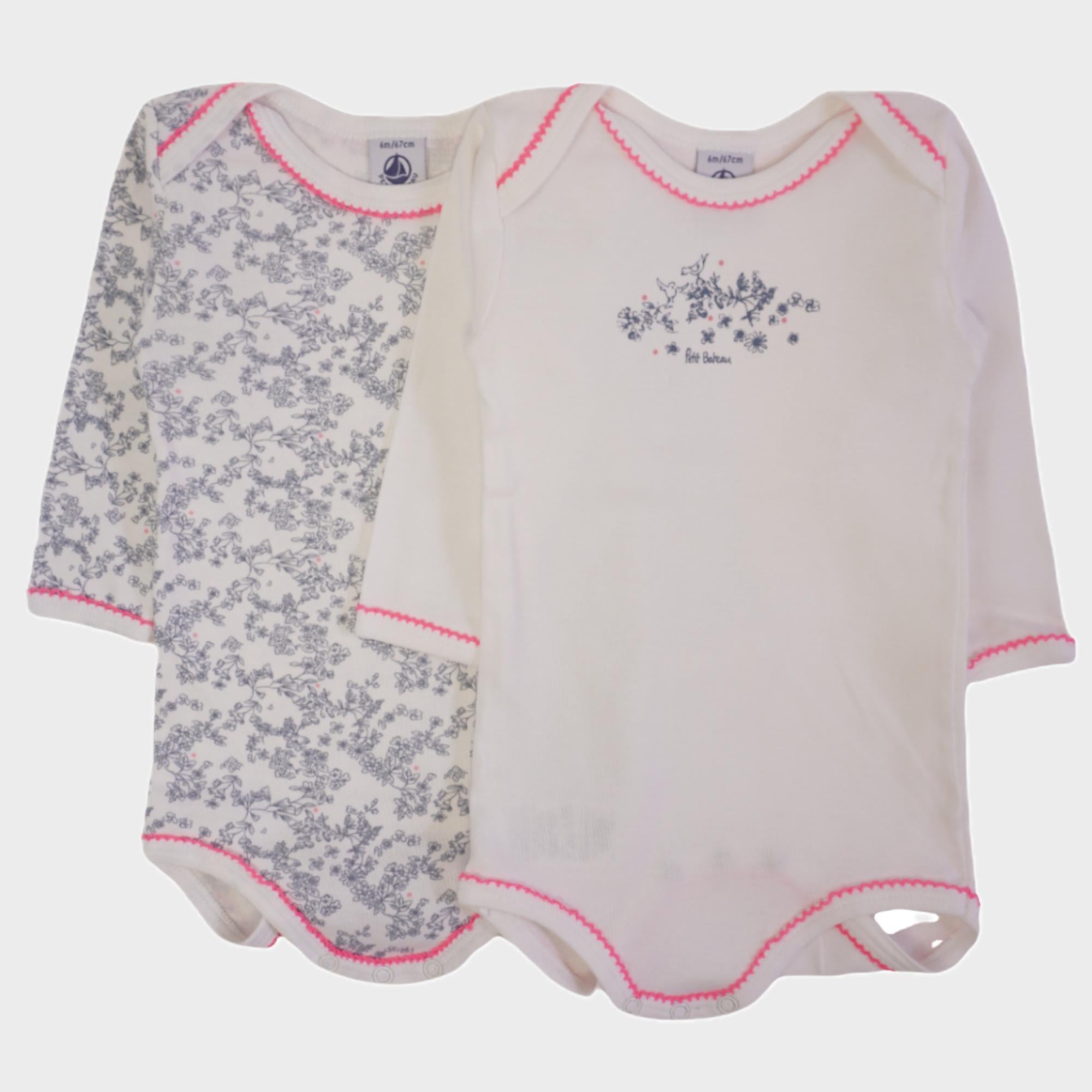 Lot de 2 bodies - 6 mois