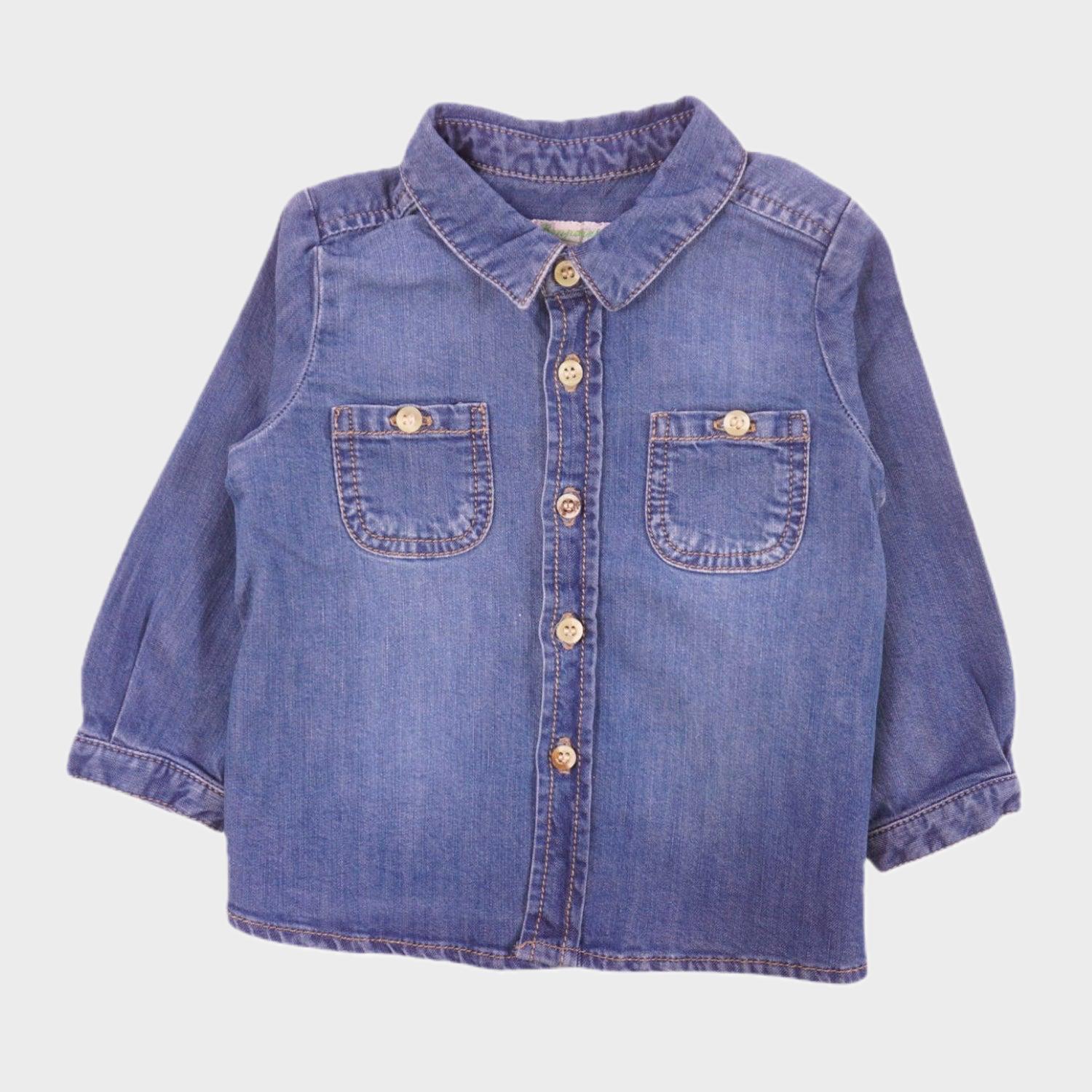 Chemise Bleu - 6 mois