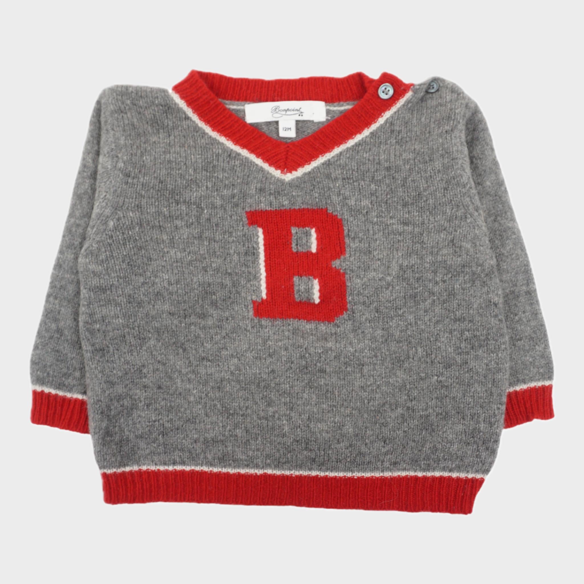 Pull Gris - 9/12 mois