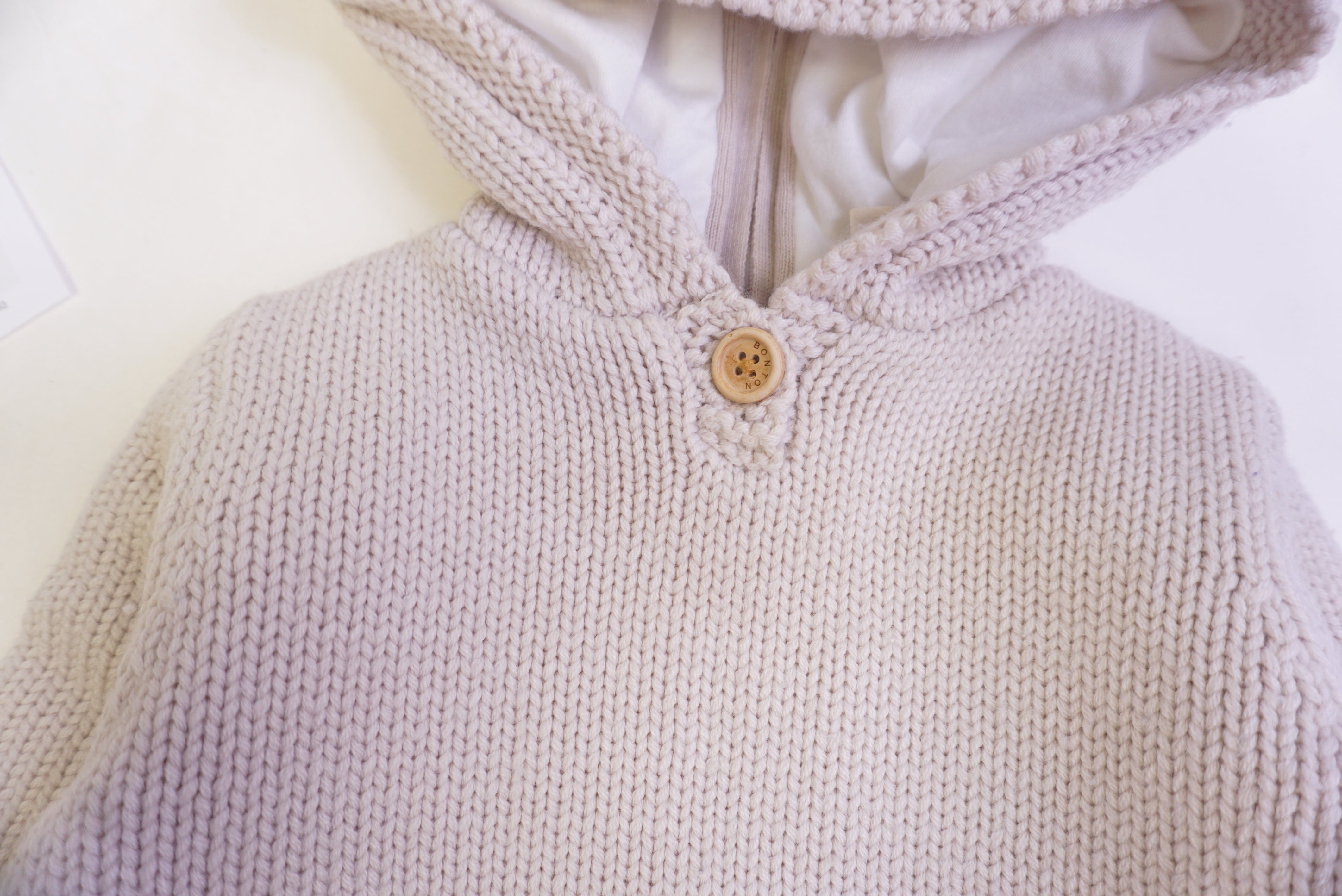 Burnou Beige rosé - 18 mois