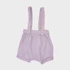 Short à bretelles Bleu - 1 mois