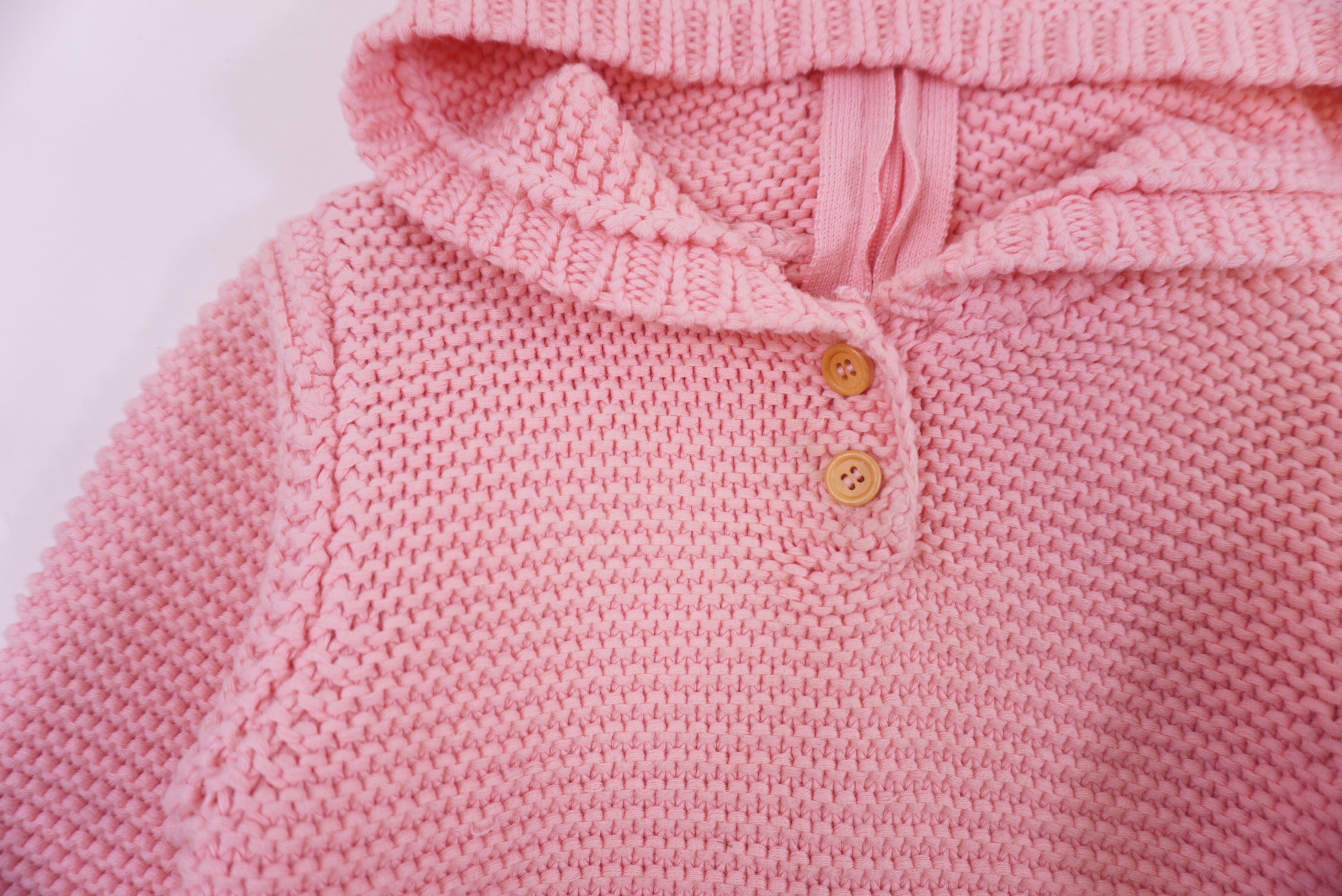 Burnou Rose - 18 mois