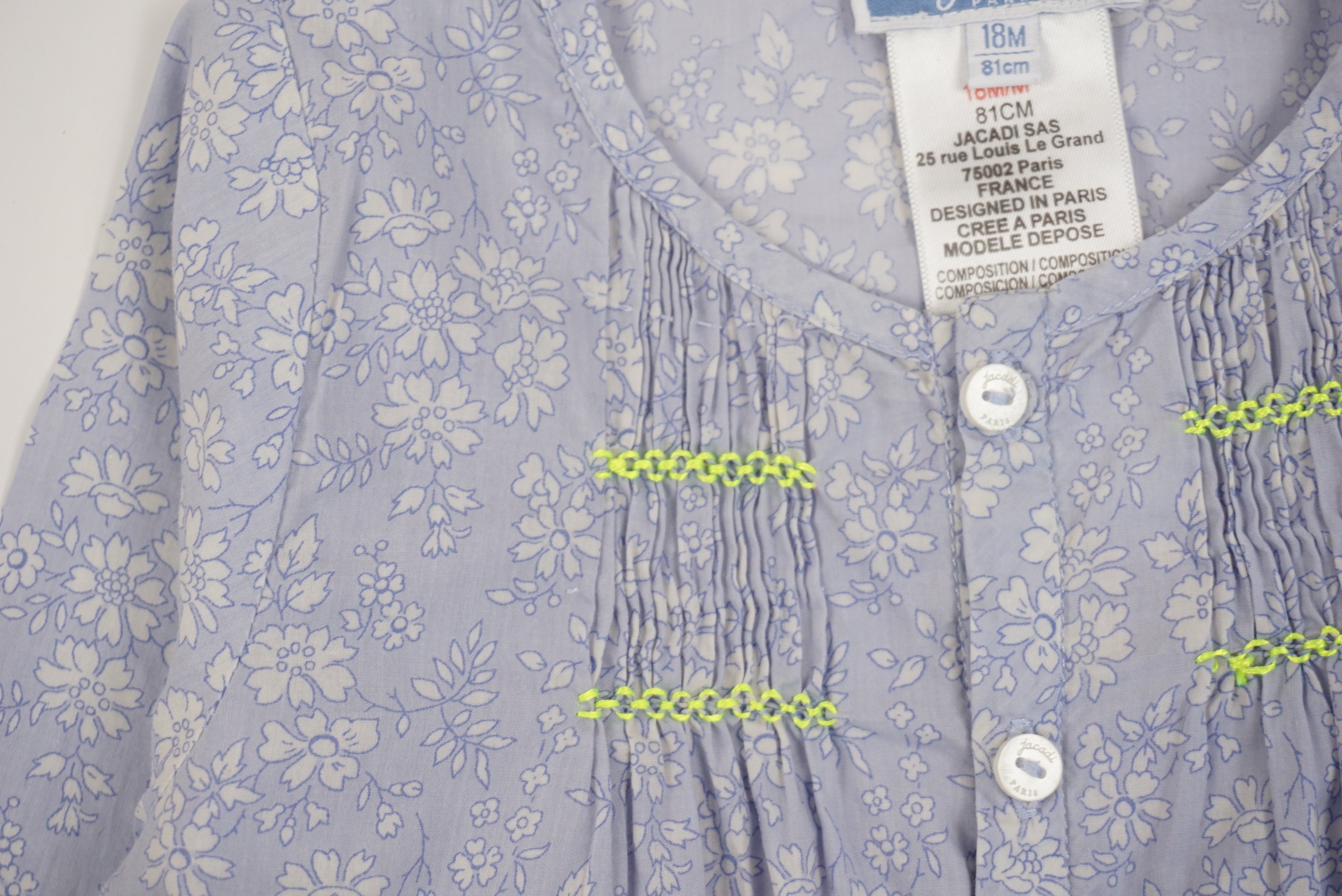 Chemise Bleu - 18 mois