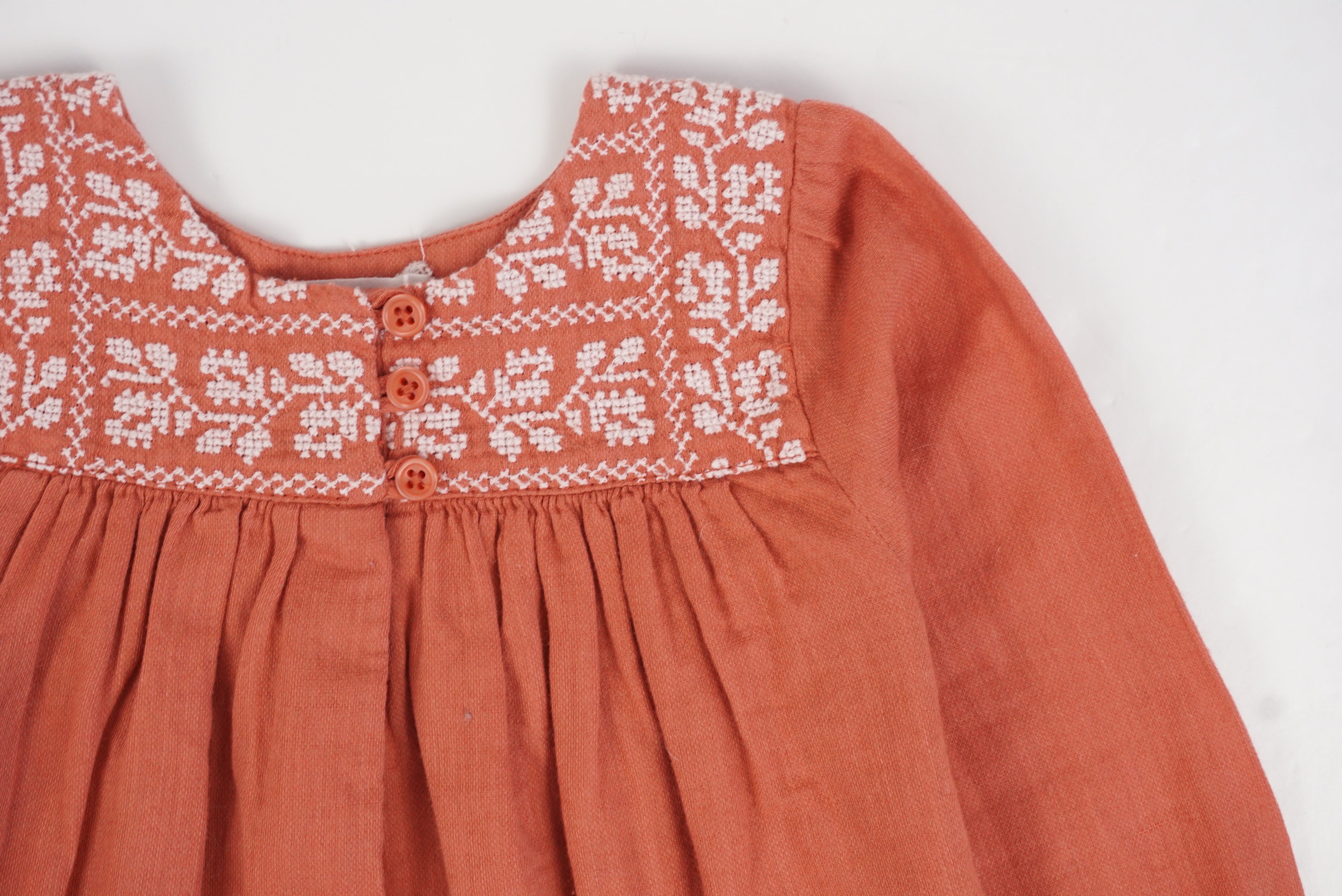 Robe Rouge orange - 9 mois