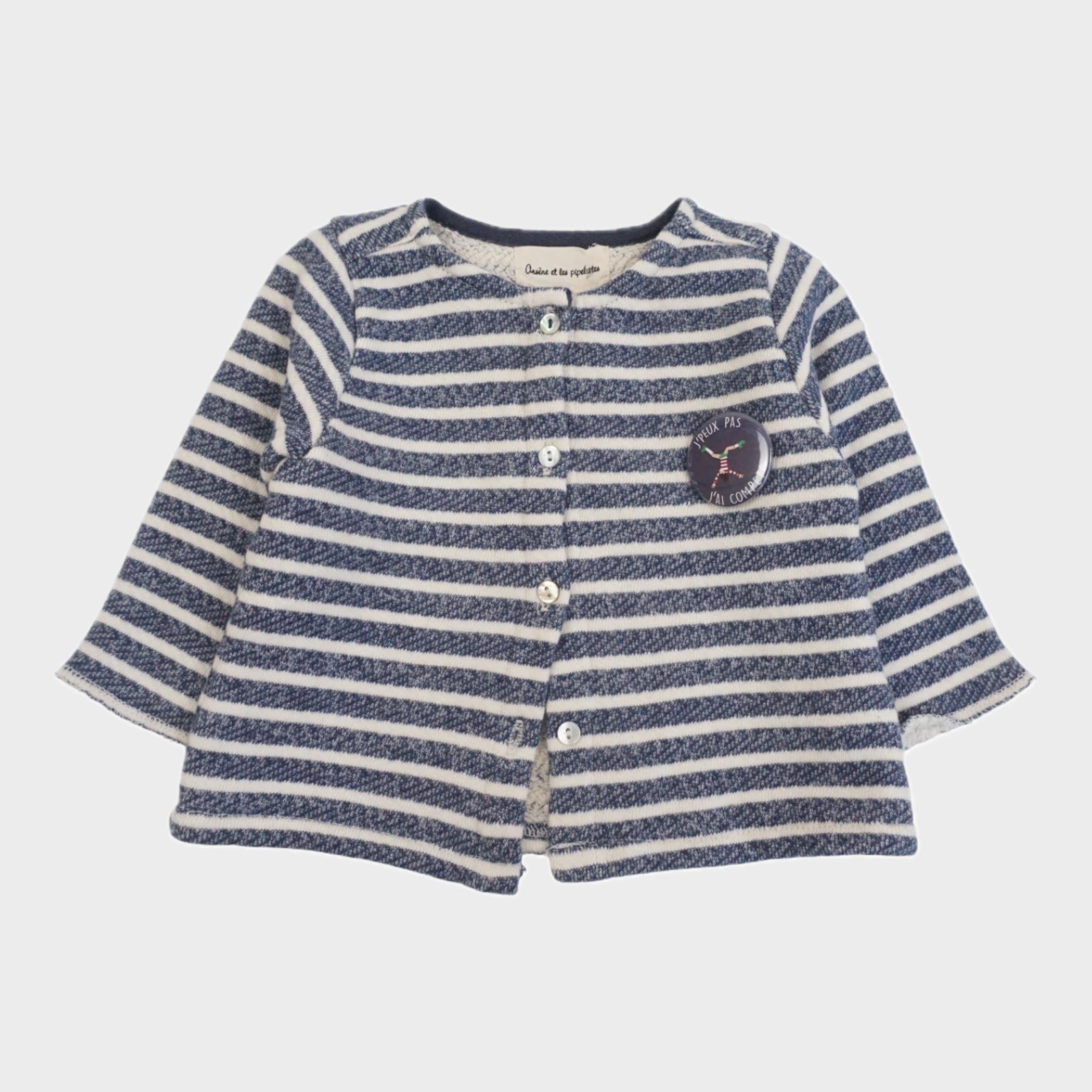Gilet Bleu - 6 mois