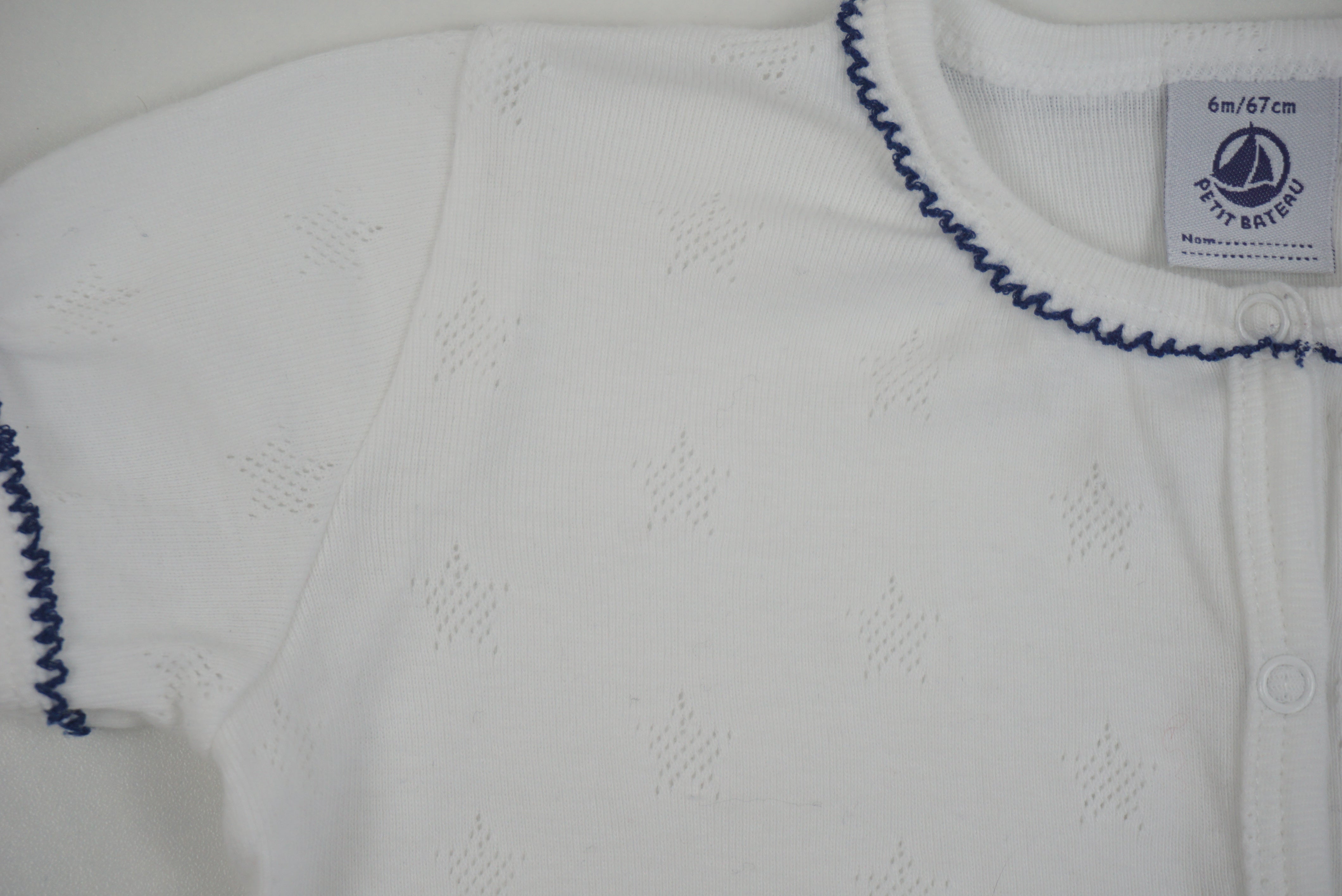 Pyjama Blanc - 6 mois