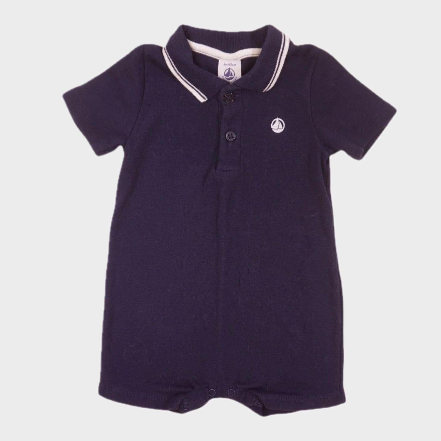 Combishort Bleu - 3 mois