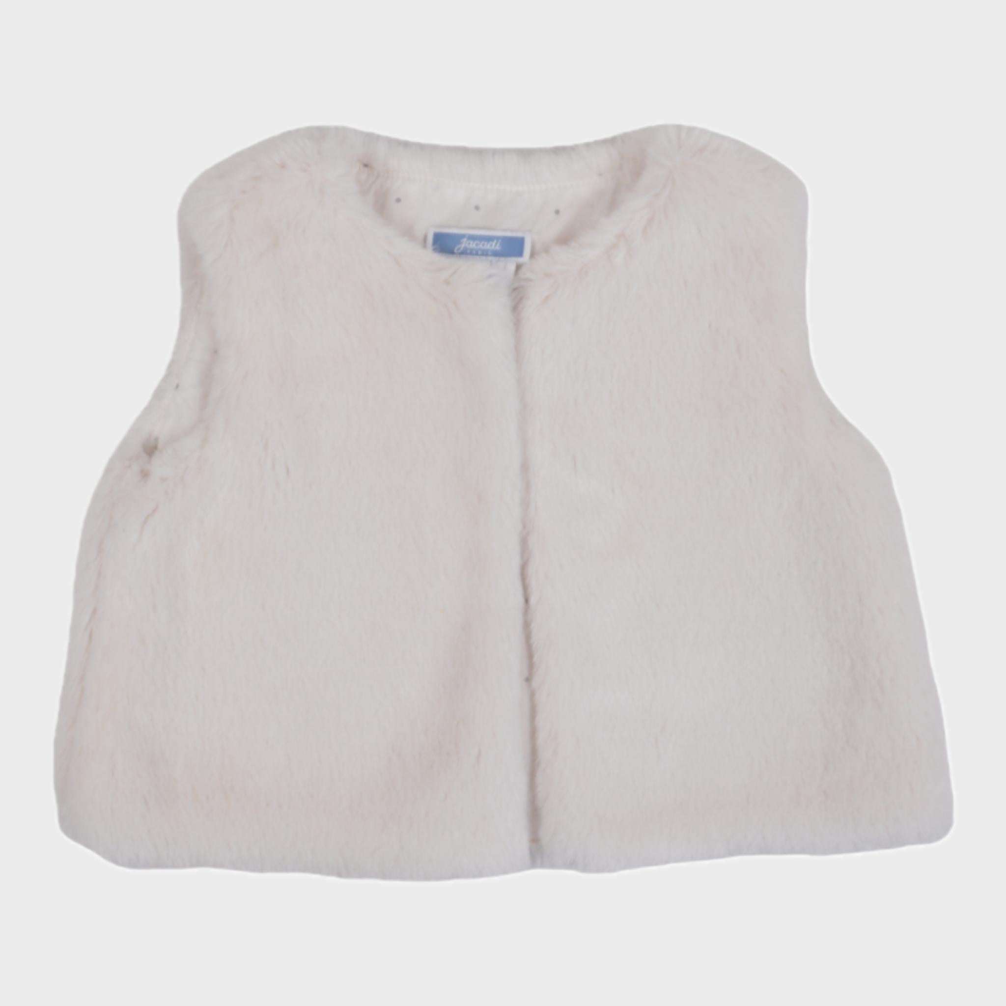 Gilet sans manches Ecru - 12 mois