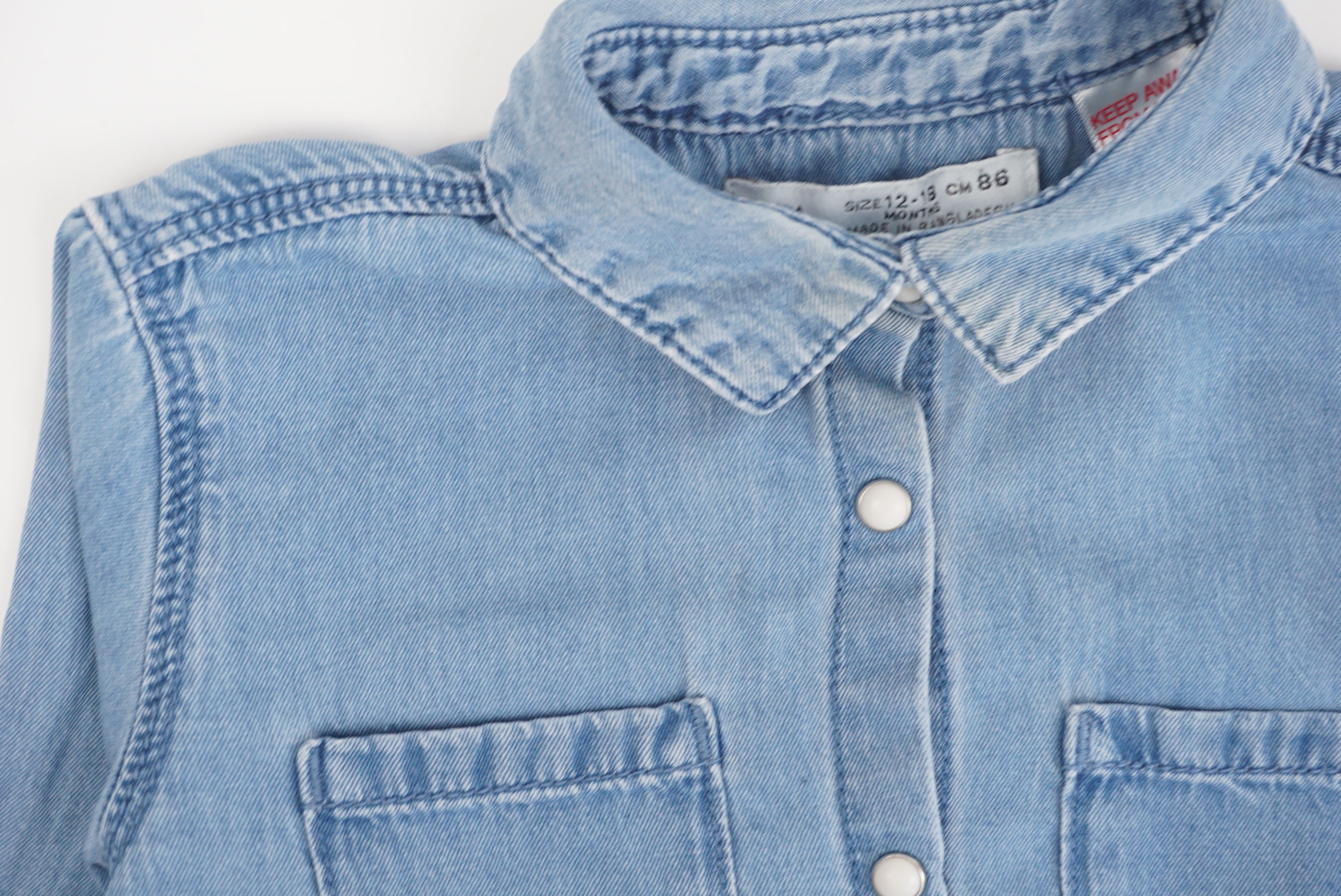 Chemise Bleu - 12/18 mois