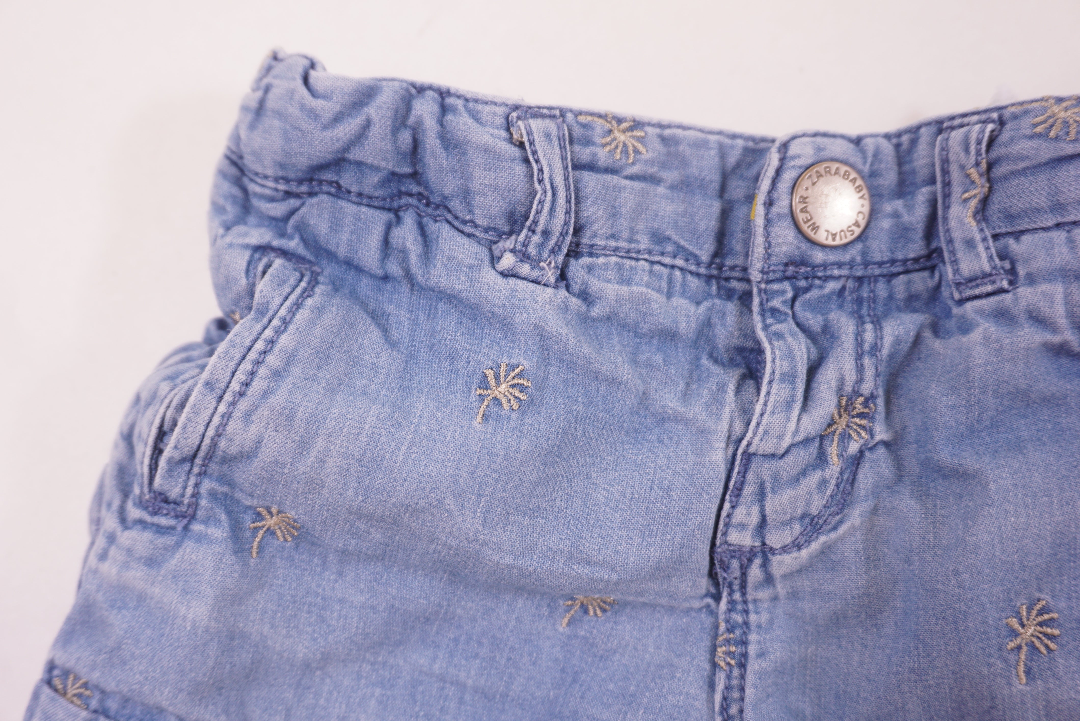 Short Bleu - 12/18 mois