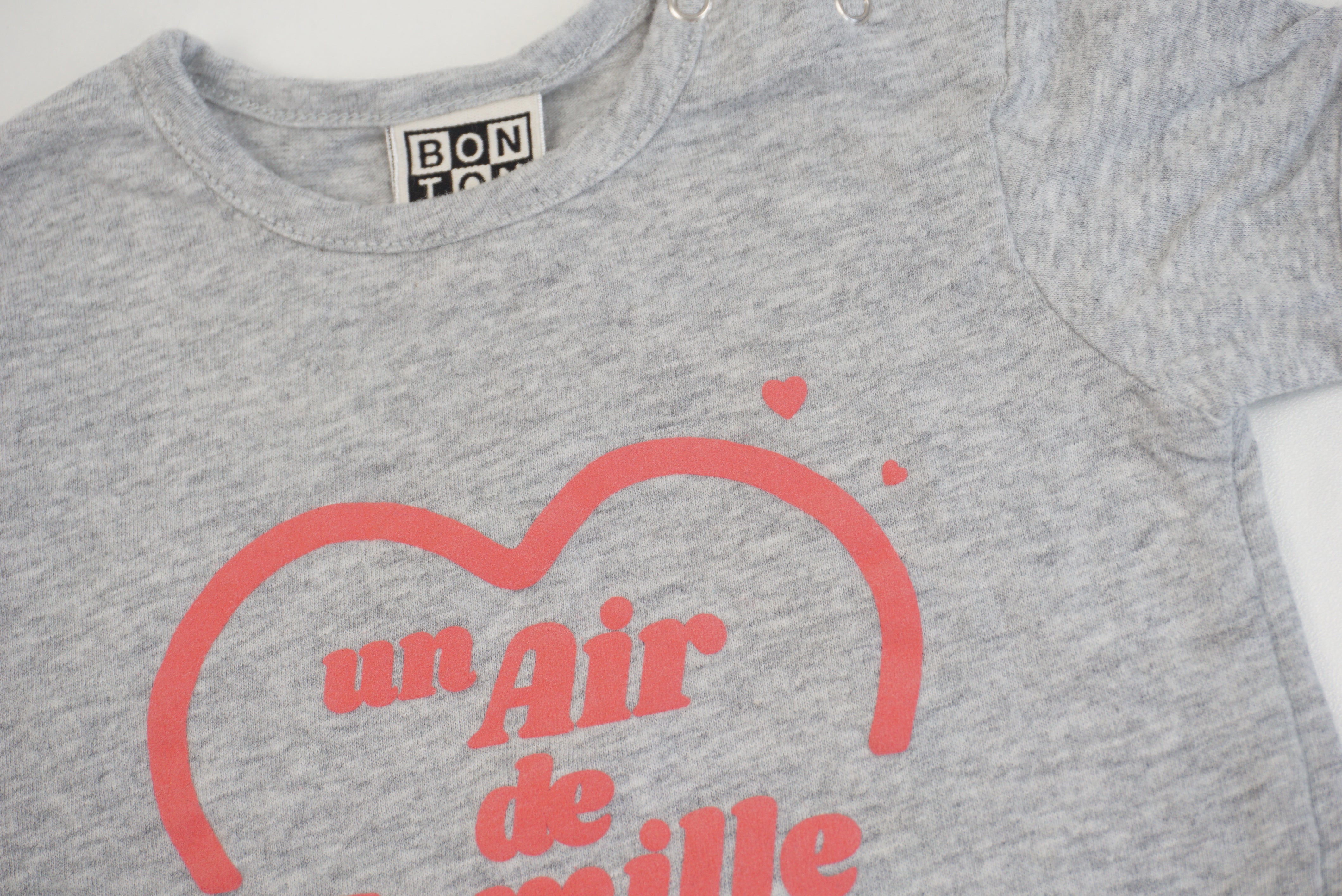 T-shirt Gris - 3/6 mois