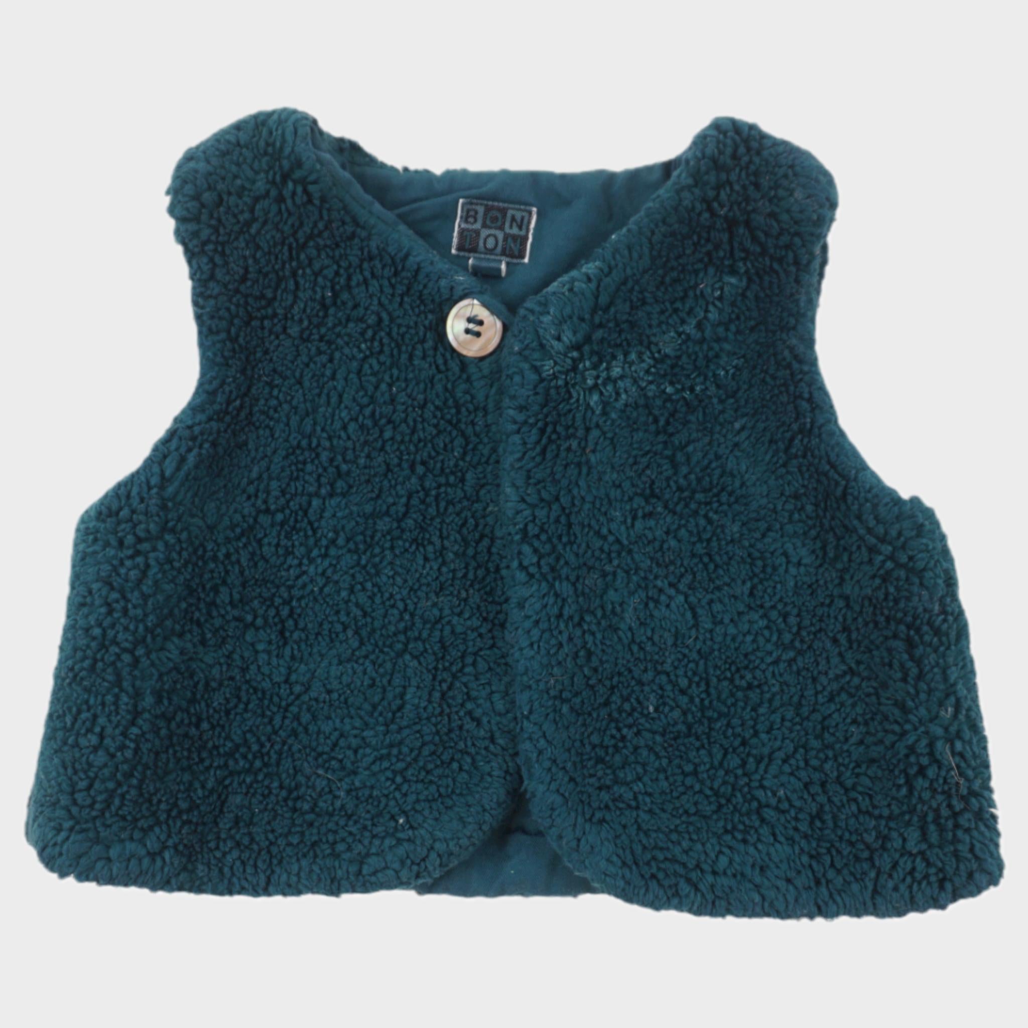 Gilet Vert - 6/12 mois