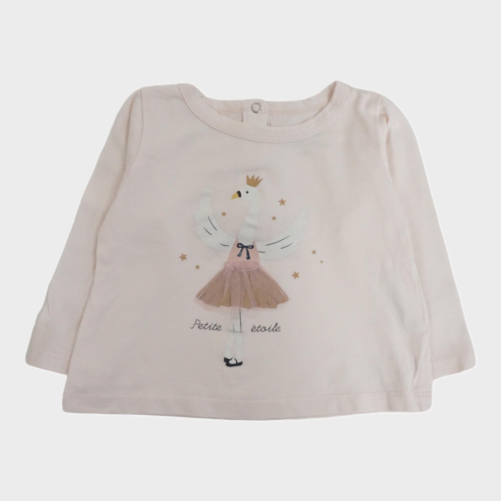 T-shirt Rose - 6 mois