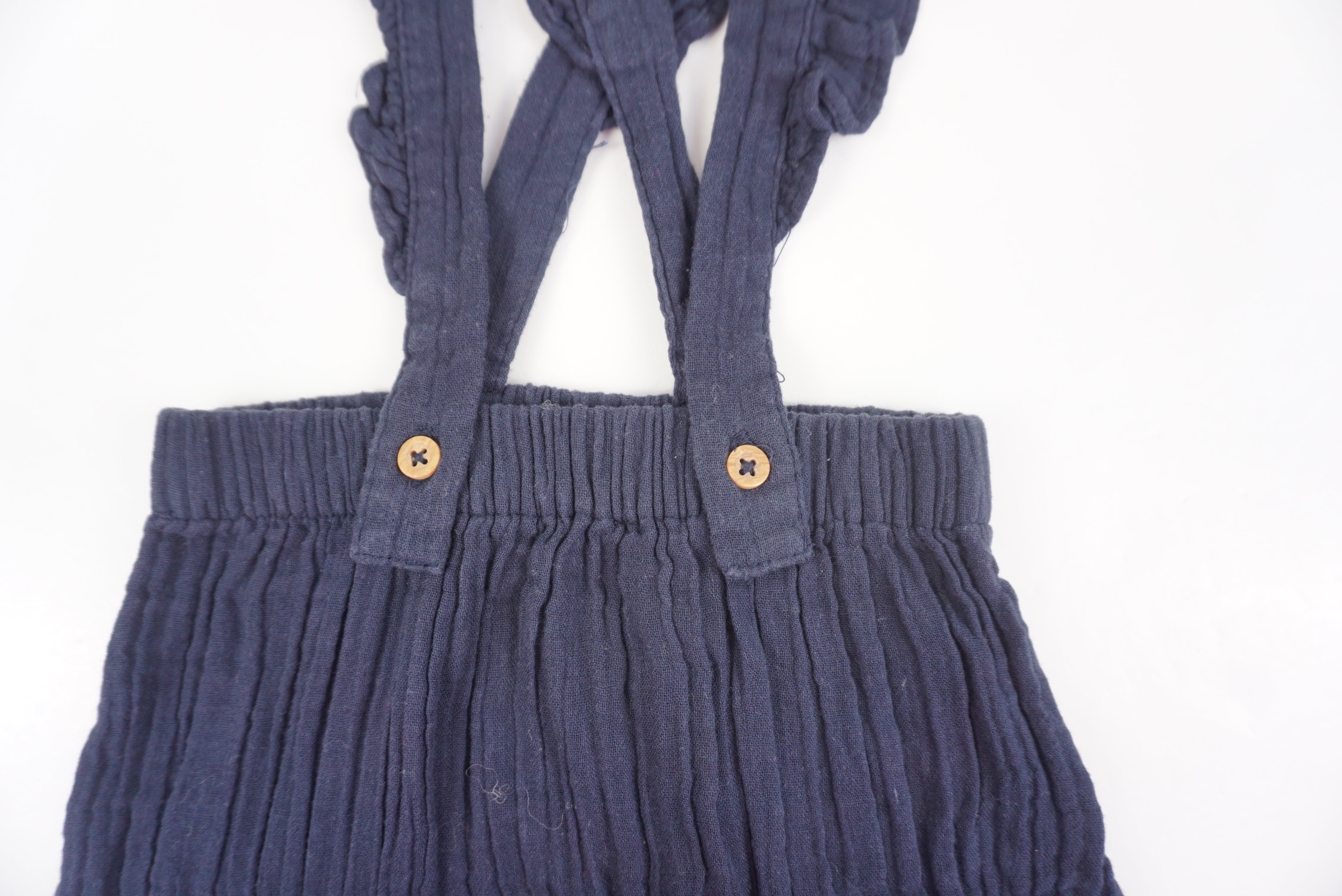 Bloomer à bretelles Bleu - 9 mois