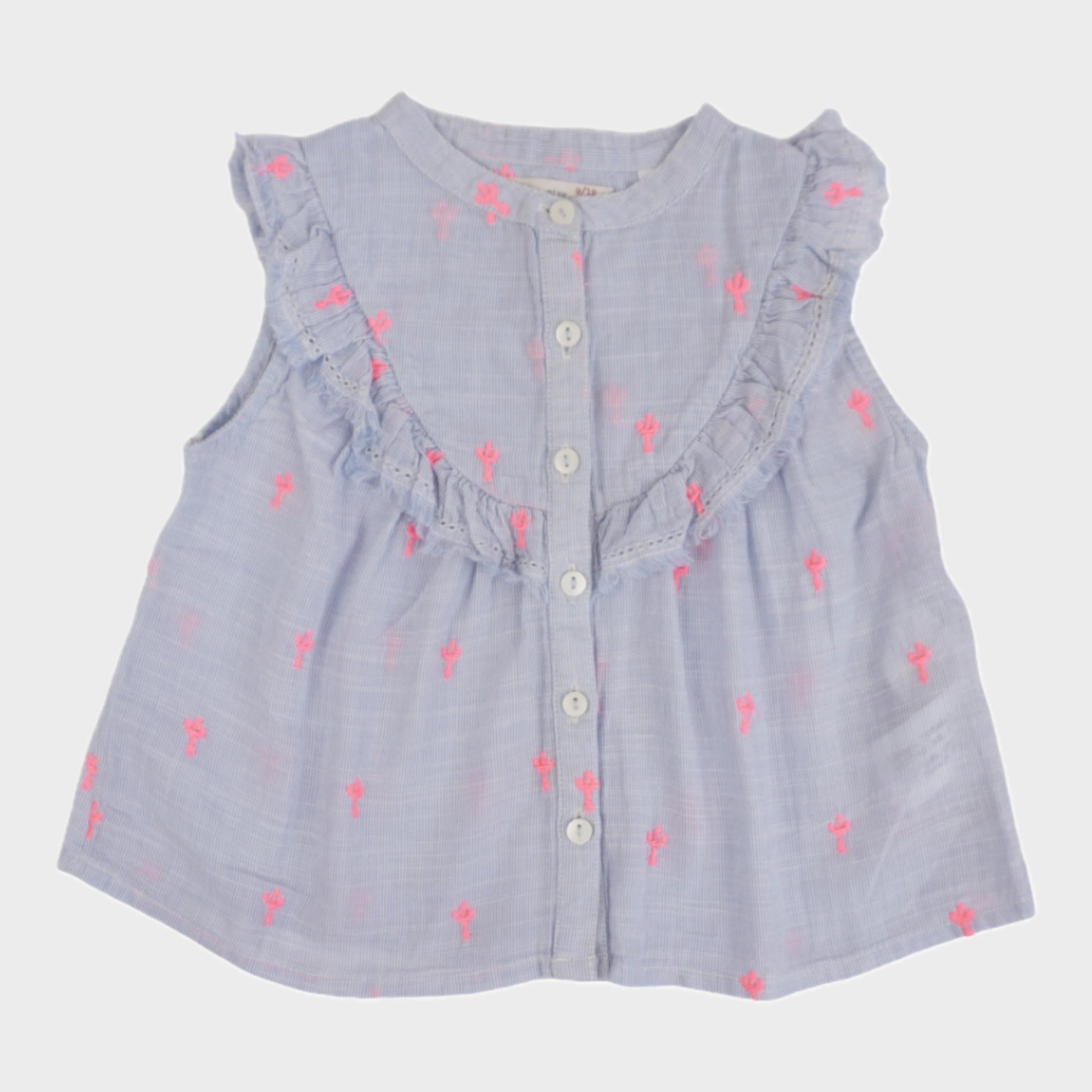 Chemise Bleu - 9/12 mois
