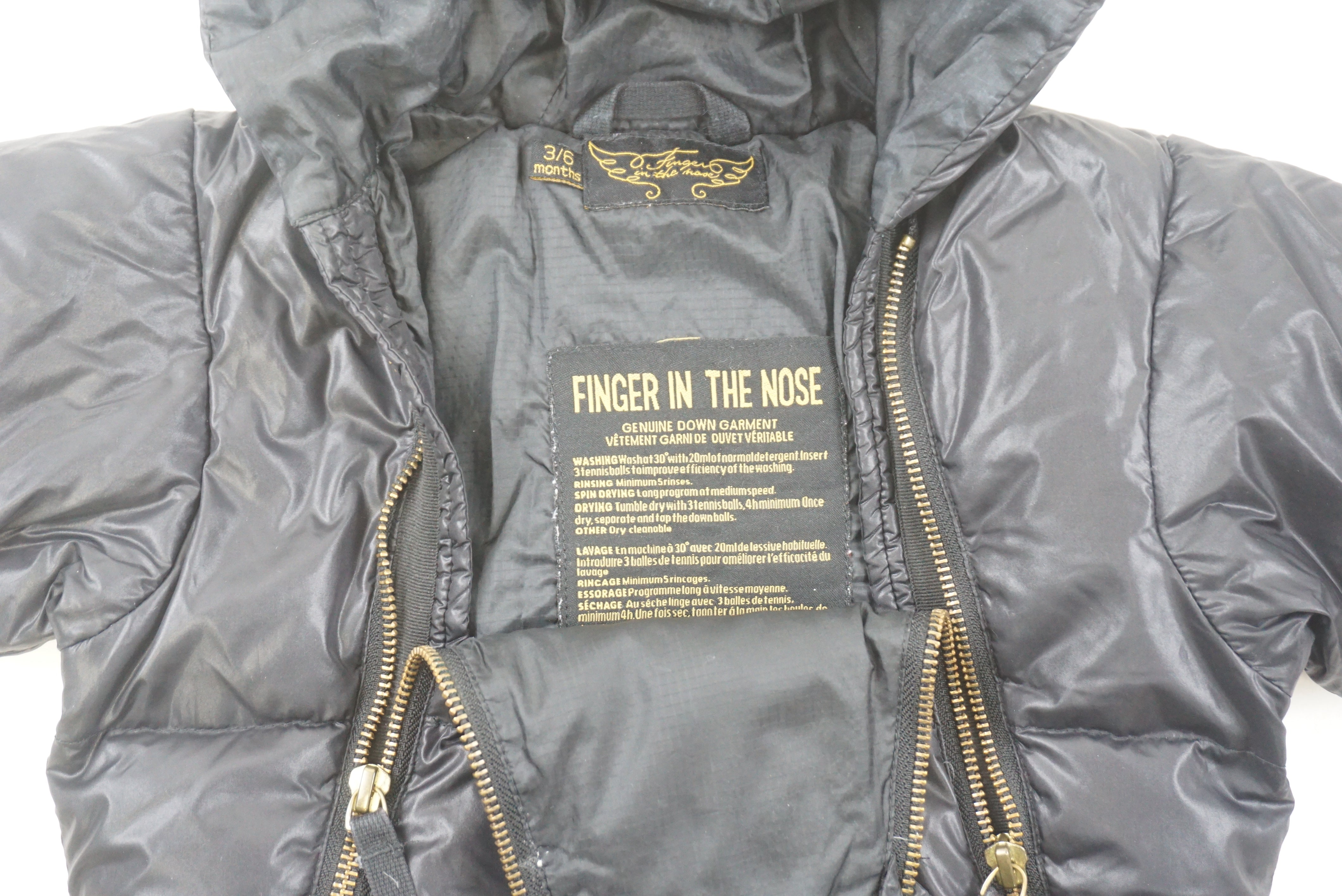 Combi pilote Noir - 3/6 mois