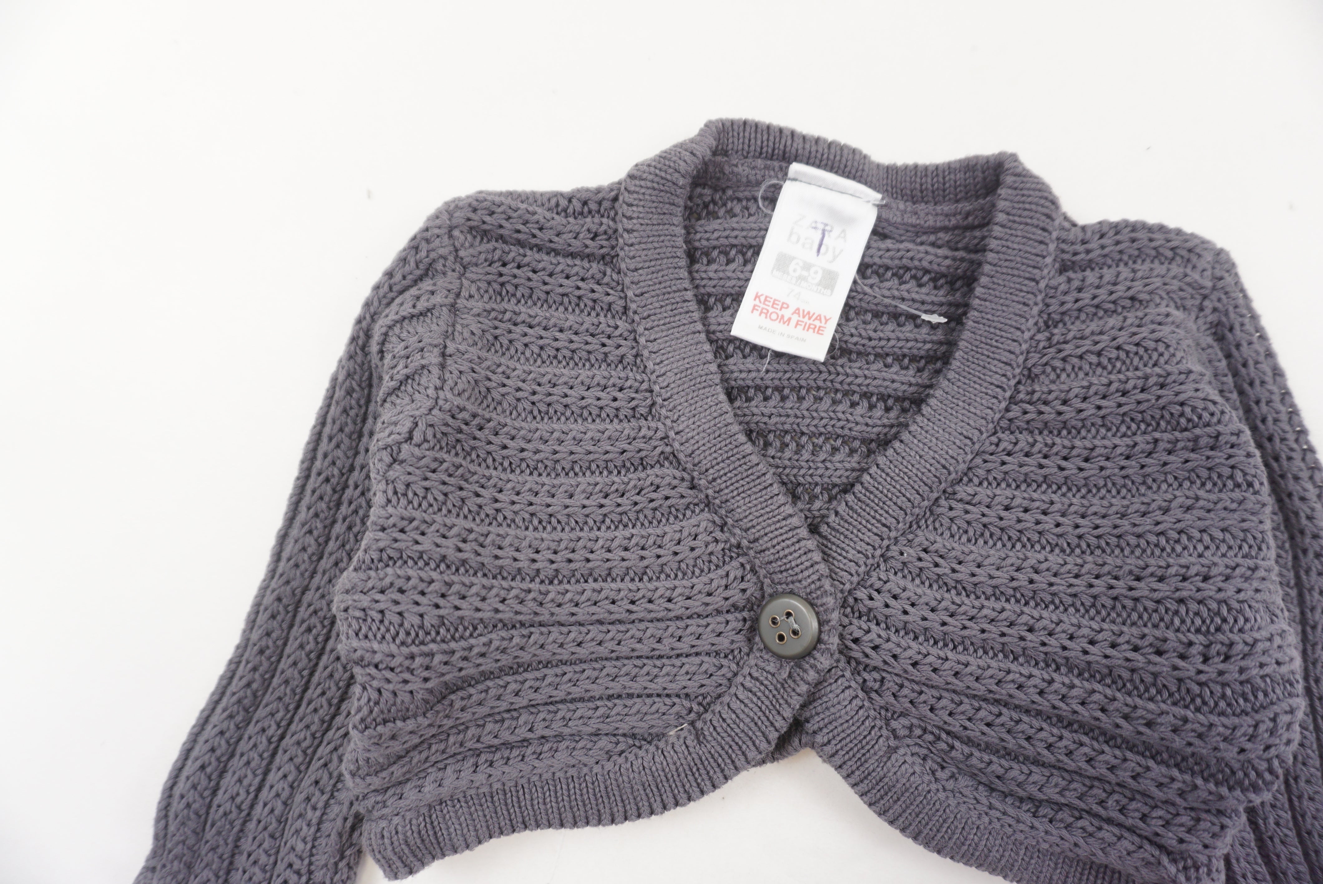 Boléro Gris - 6/9 mois