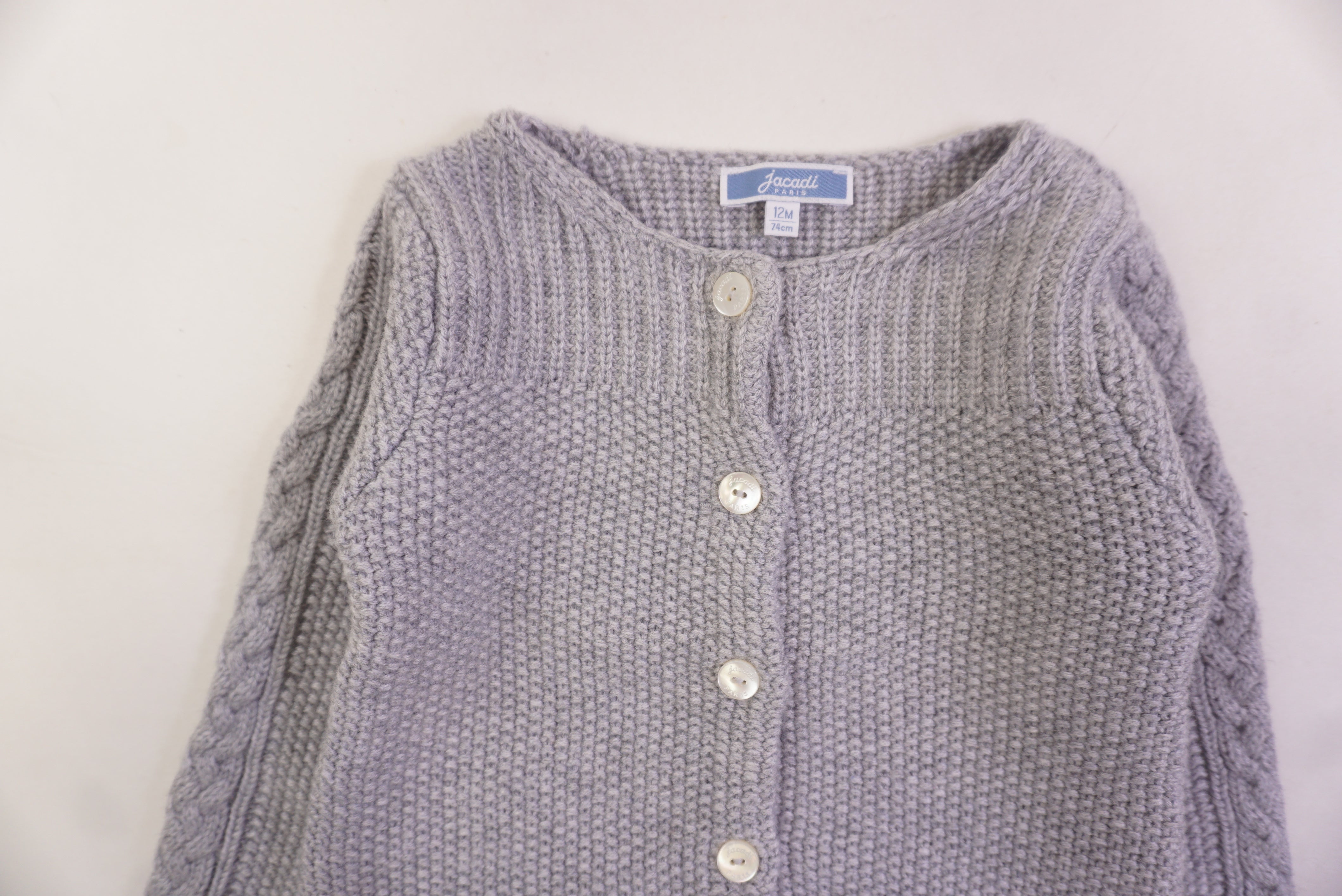Gilet Gris - 12 mois