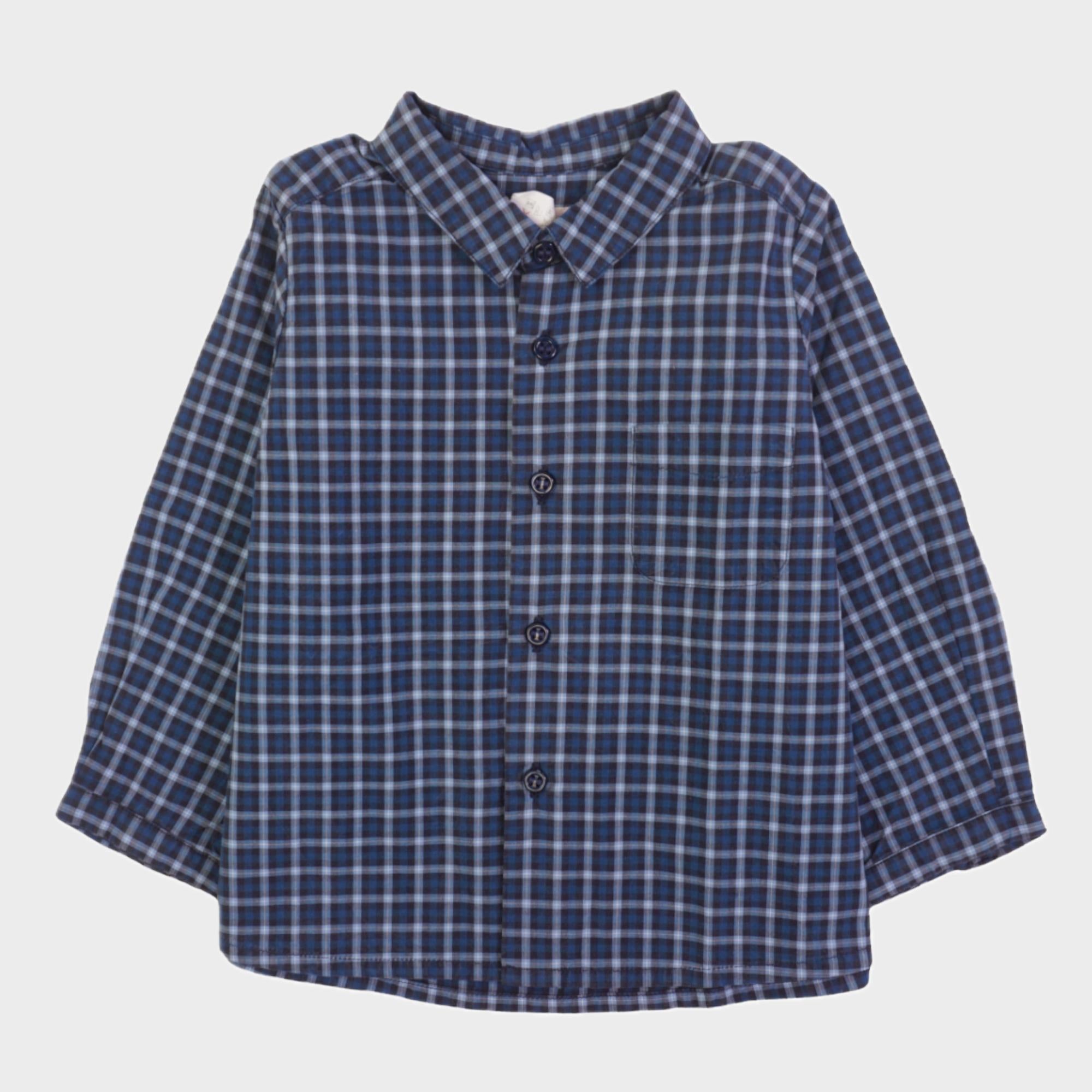 Chemise Bleu - 12 mois