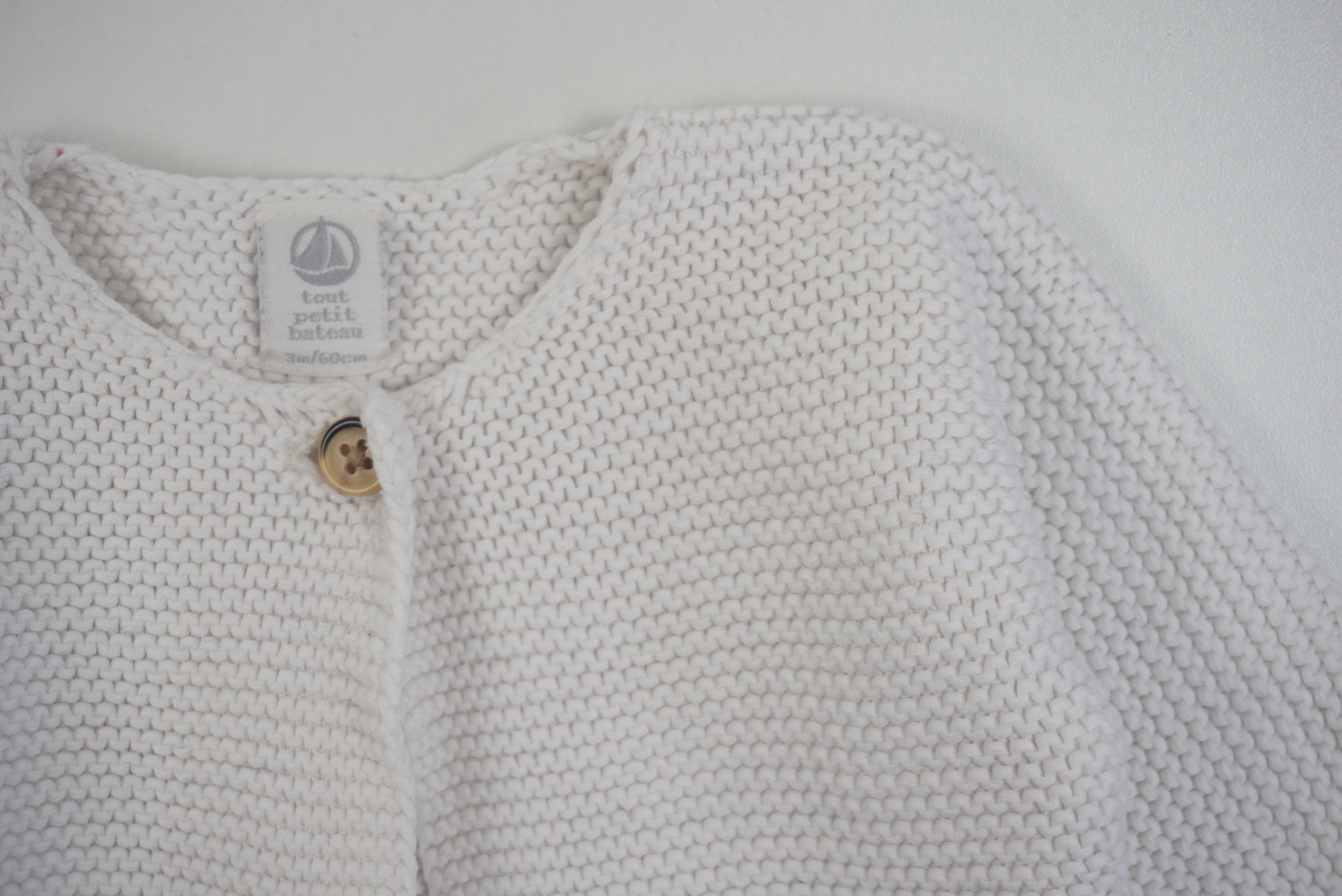 Gilet Blanc - 3 mois