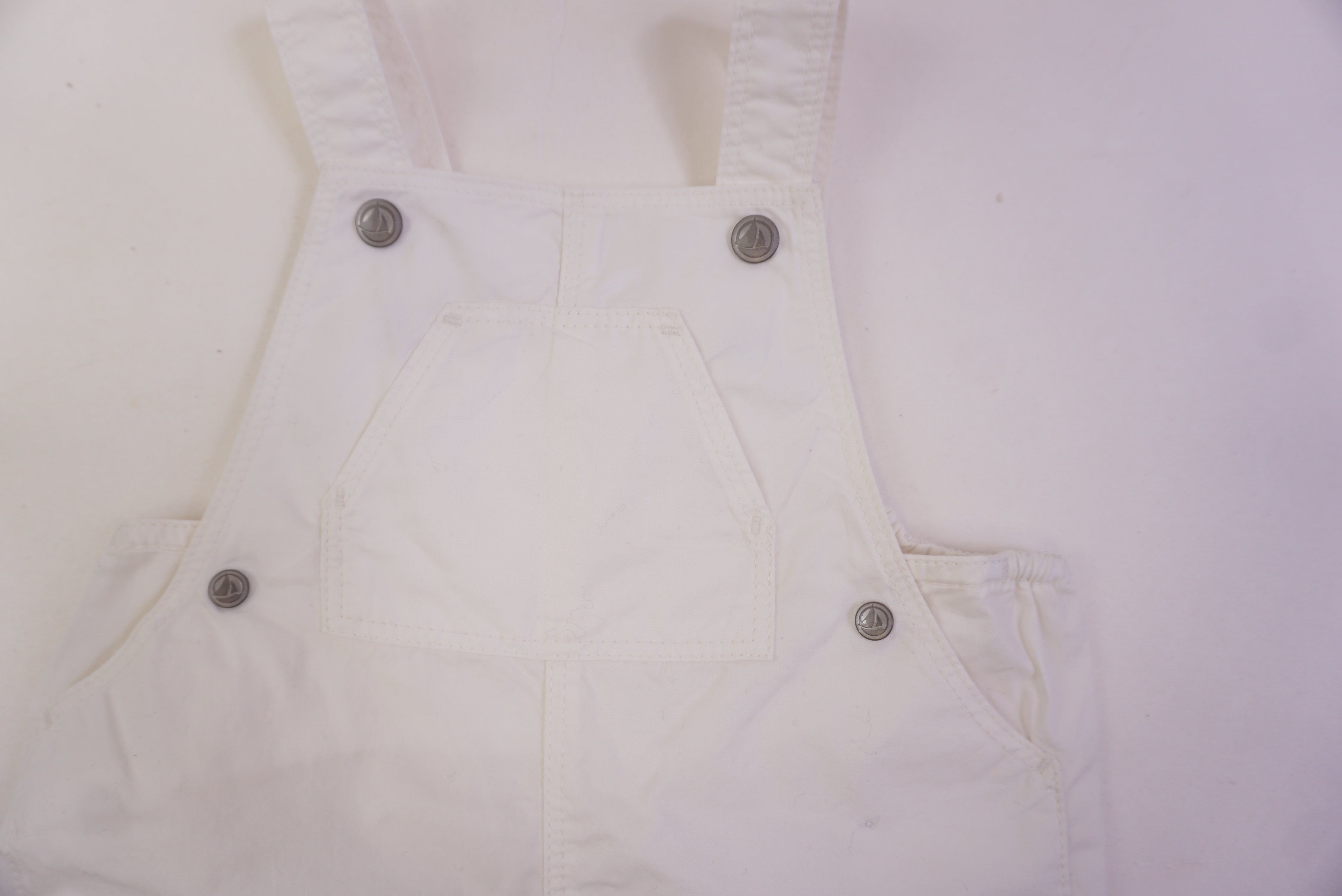 Salopette Blanc - 6 mois