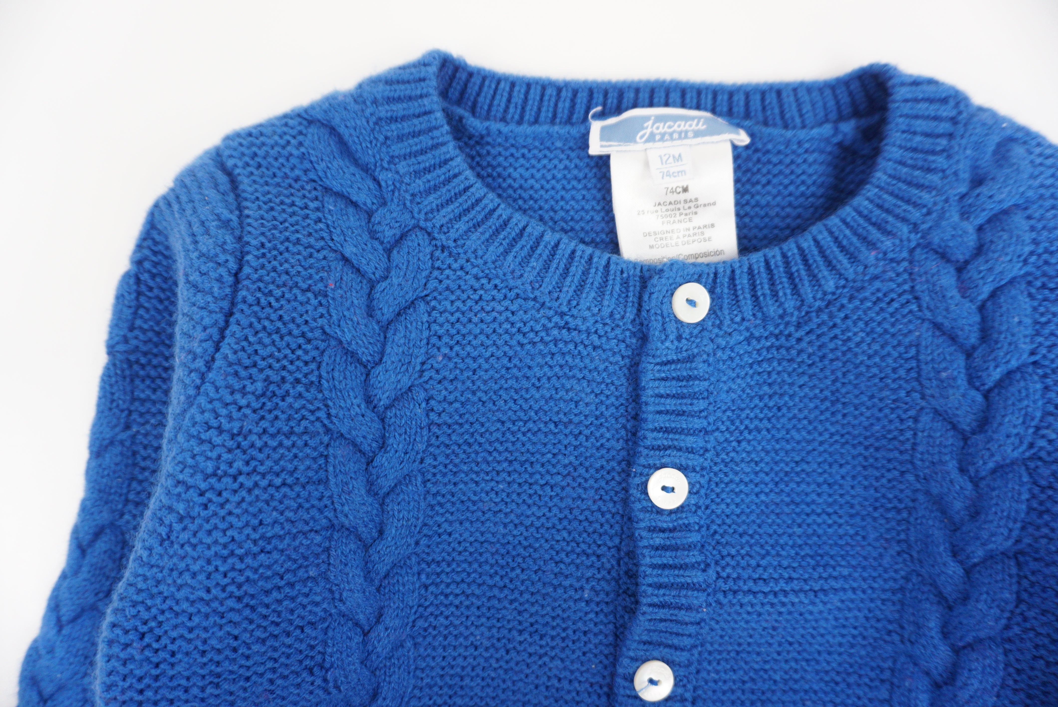 Gilet Bleu - 12 mois
