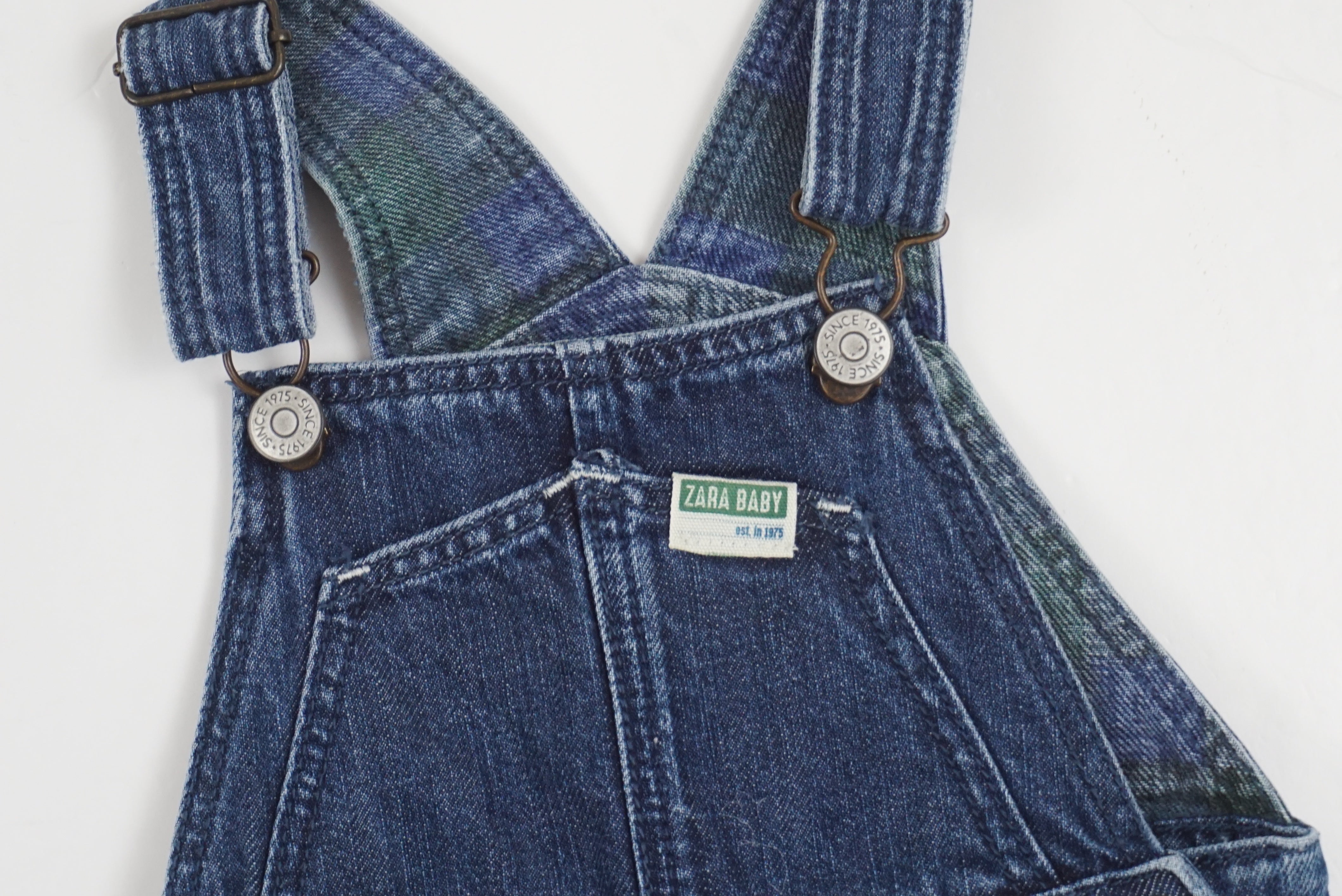 Salopette Bleu - 6/9 mois