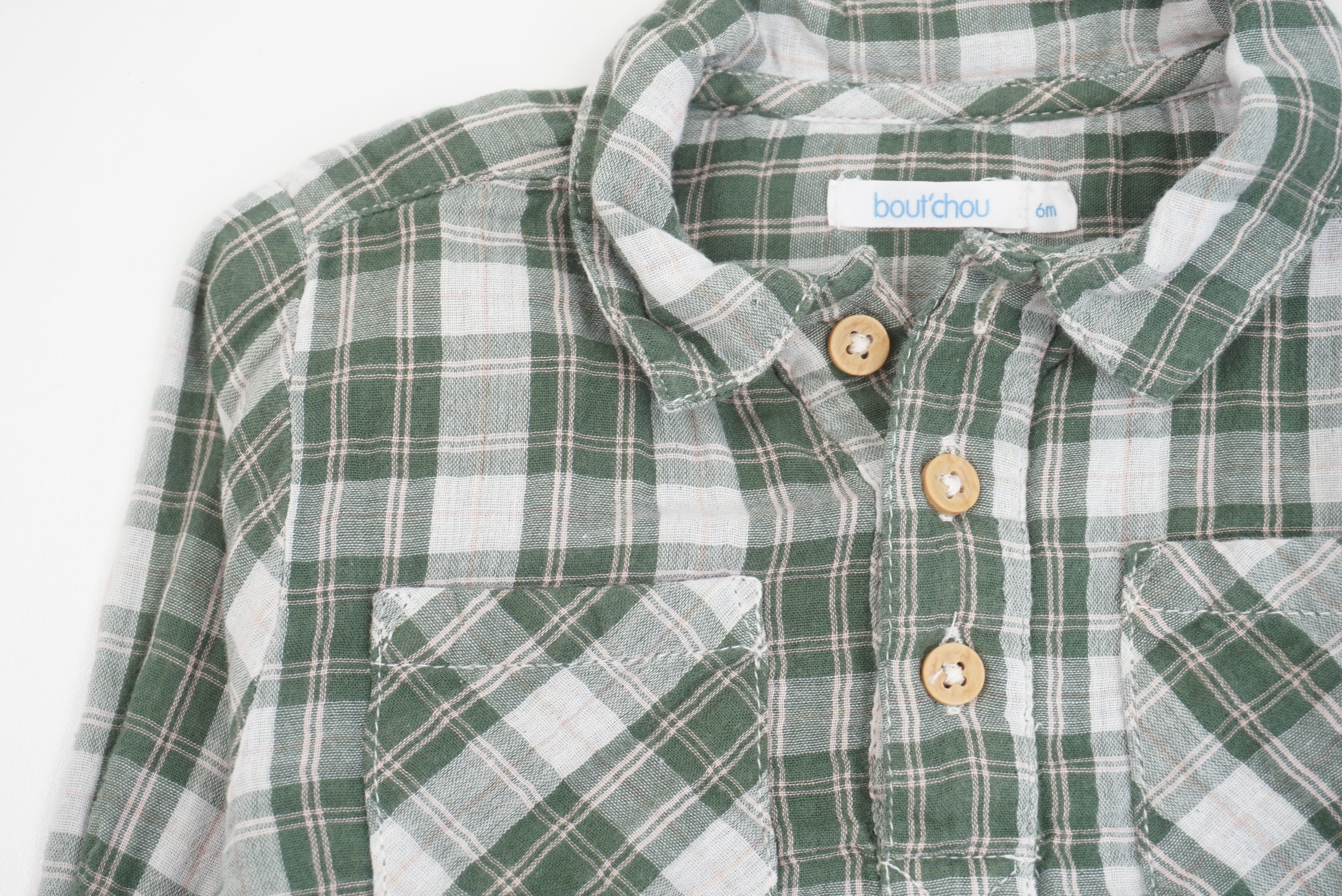 Chemise Vert - 6 mois
