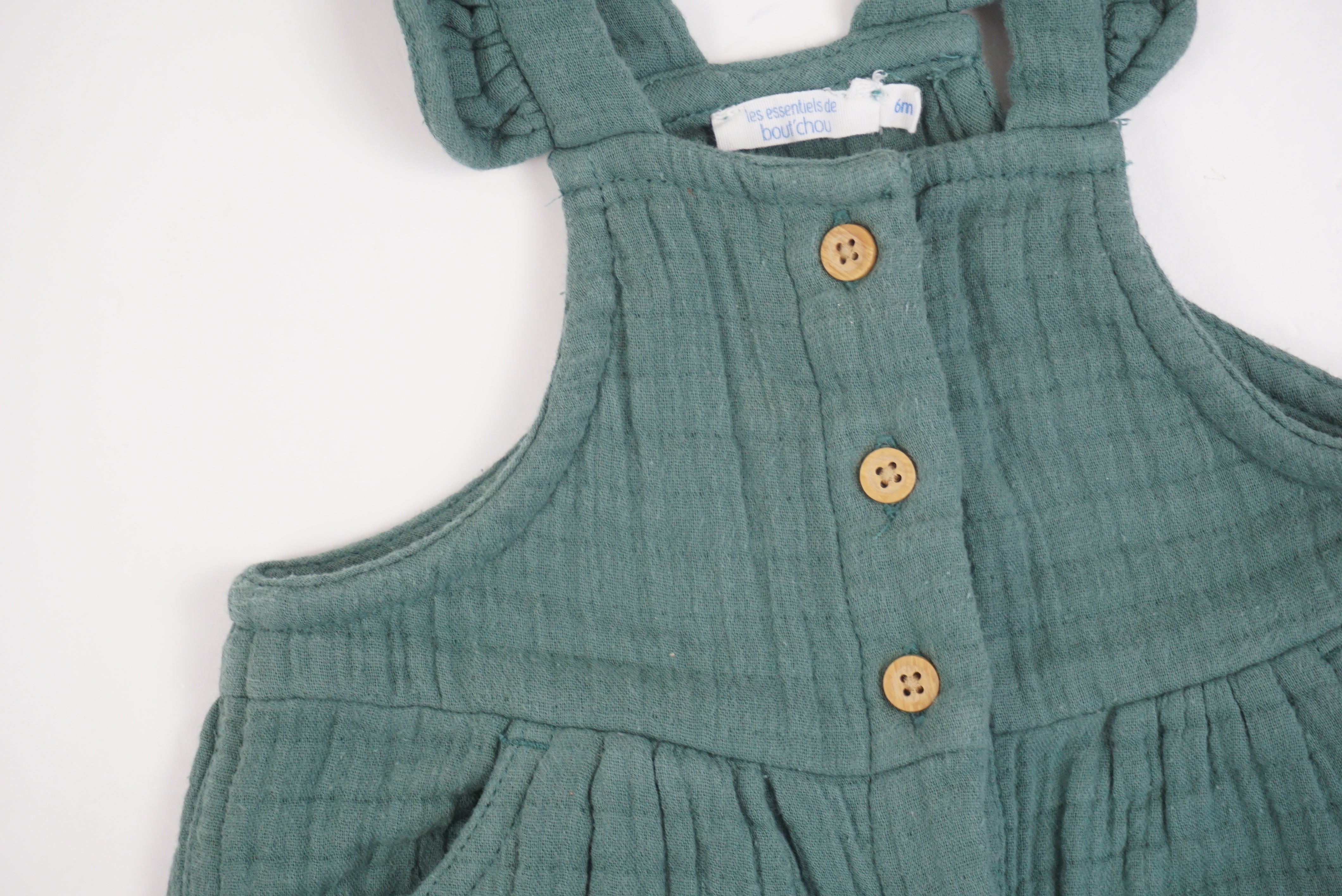Combishort Vert - 6 mois