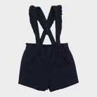 Short à bretelles Bleu - 6 mois